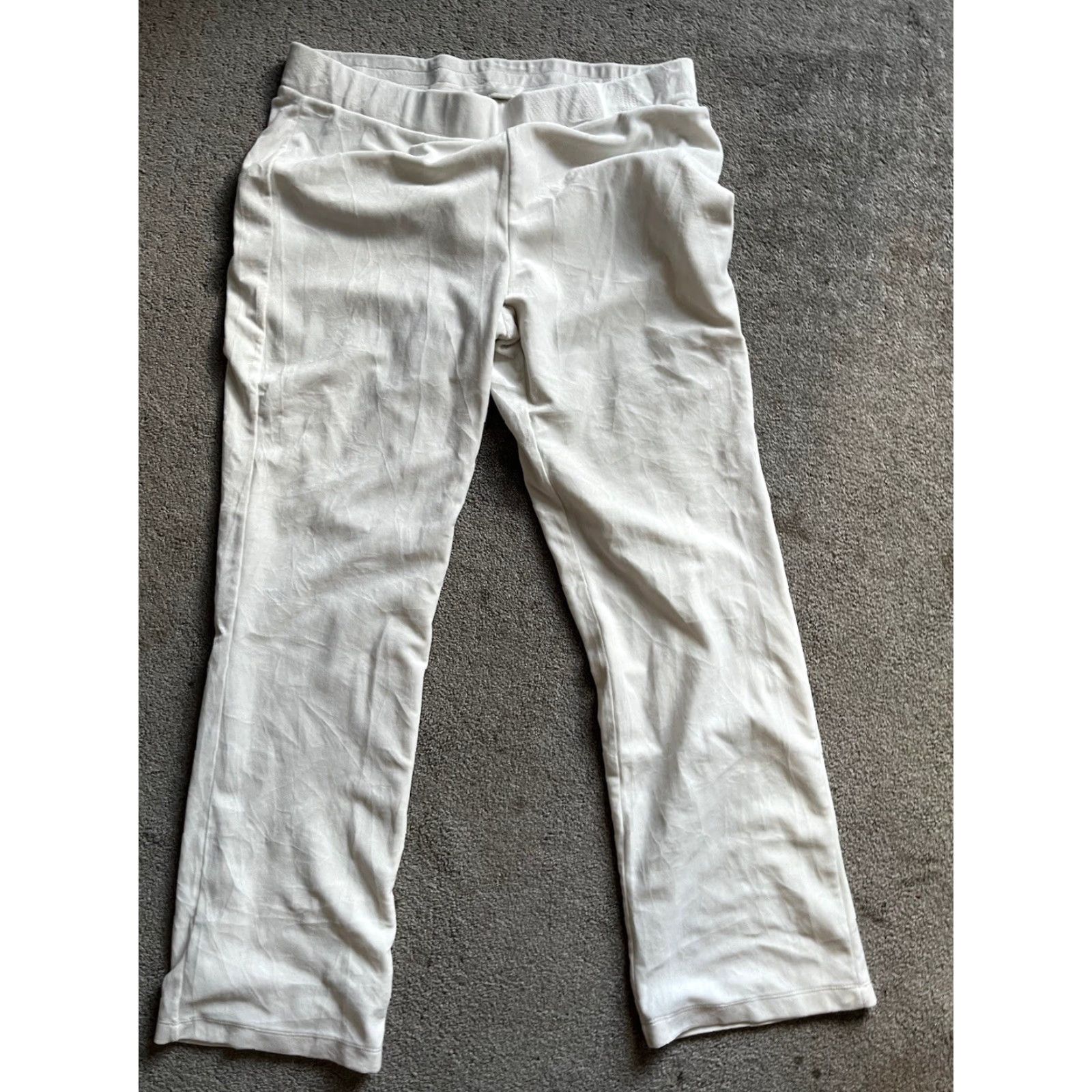 Juicy Couture Juicy Couture Sz XL Velour Lounge Pants White Bling Spell Out Flares Retro Y2K Size 40" / US 18 - 3 Thumbnail