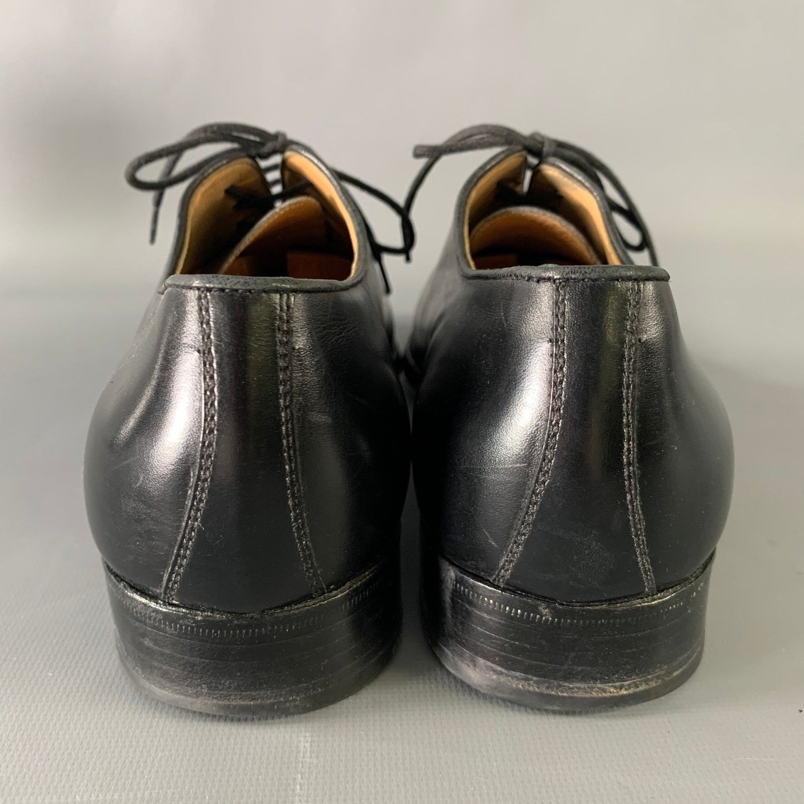 Wilkes Bashford WILKES BASHFORD Size 9.5 Black Leather Lace Up Shoes Size US 9.5 / EU 42-43 - 3 Thumbnail