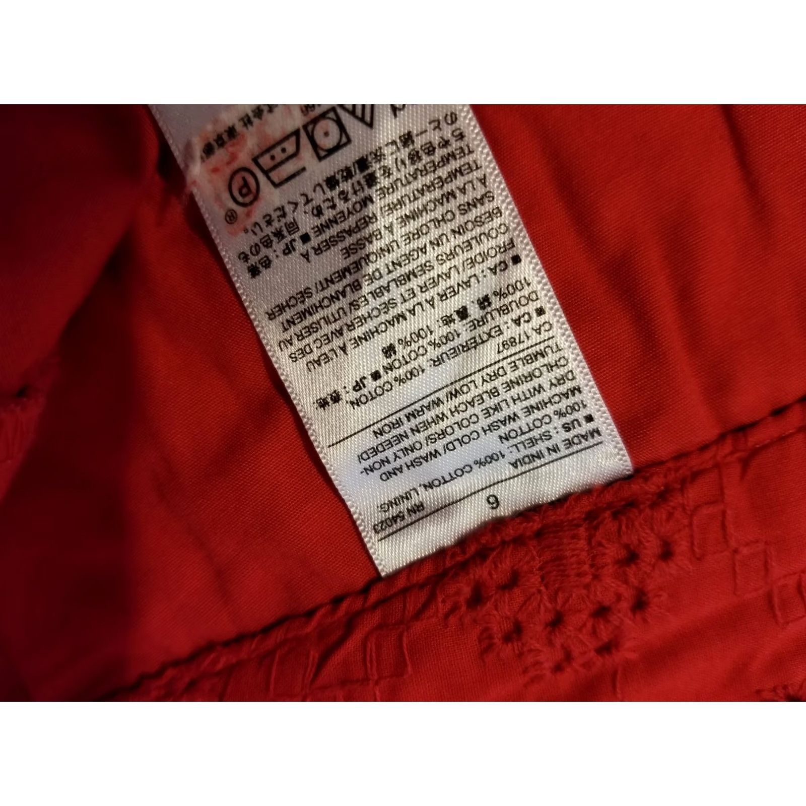 Banana Republic Banana Republic Womens Red Cotton Chino Shorts 6 Size 28" / US 6 / IT 42 - 6 Thumbnail