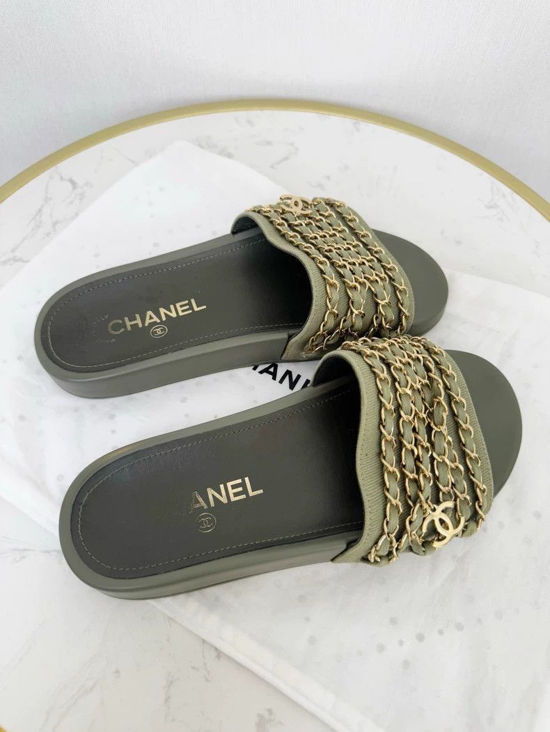 Chanel Chanel Chain Slide Sandals Size 36 -2505 Size US 6 / IT 36 - 6 Thumbnail
