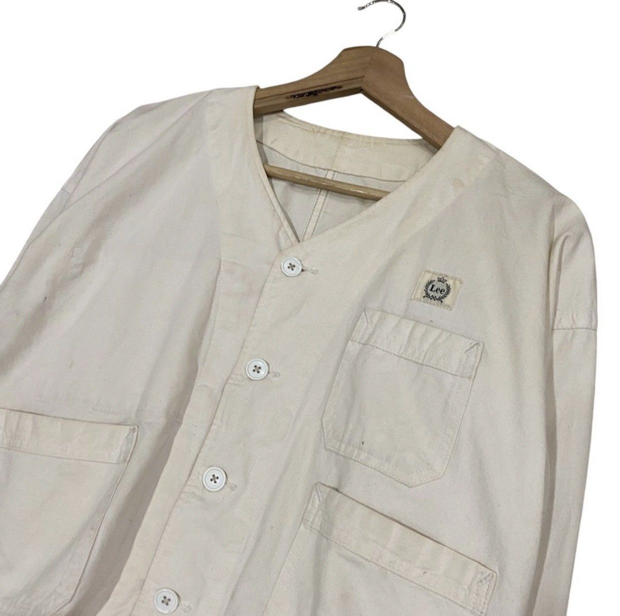 Lee ☀️VINTAGES LEE WORKWEAR CANVAS CROP JACKET Size US S / EU 44-46 / 1 - 4 Thumbnail