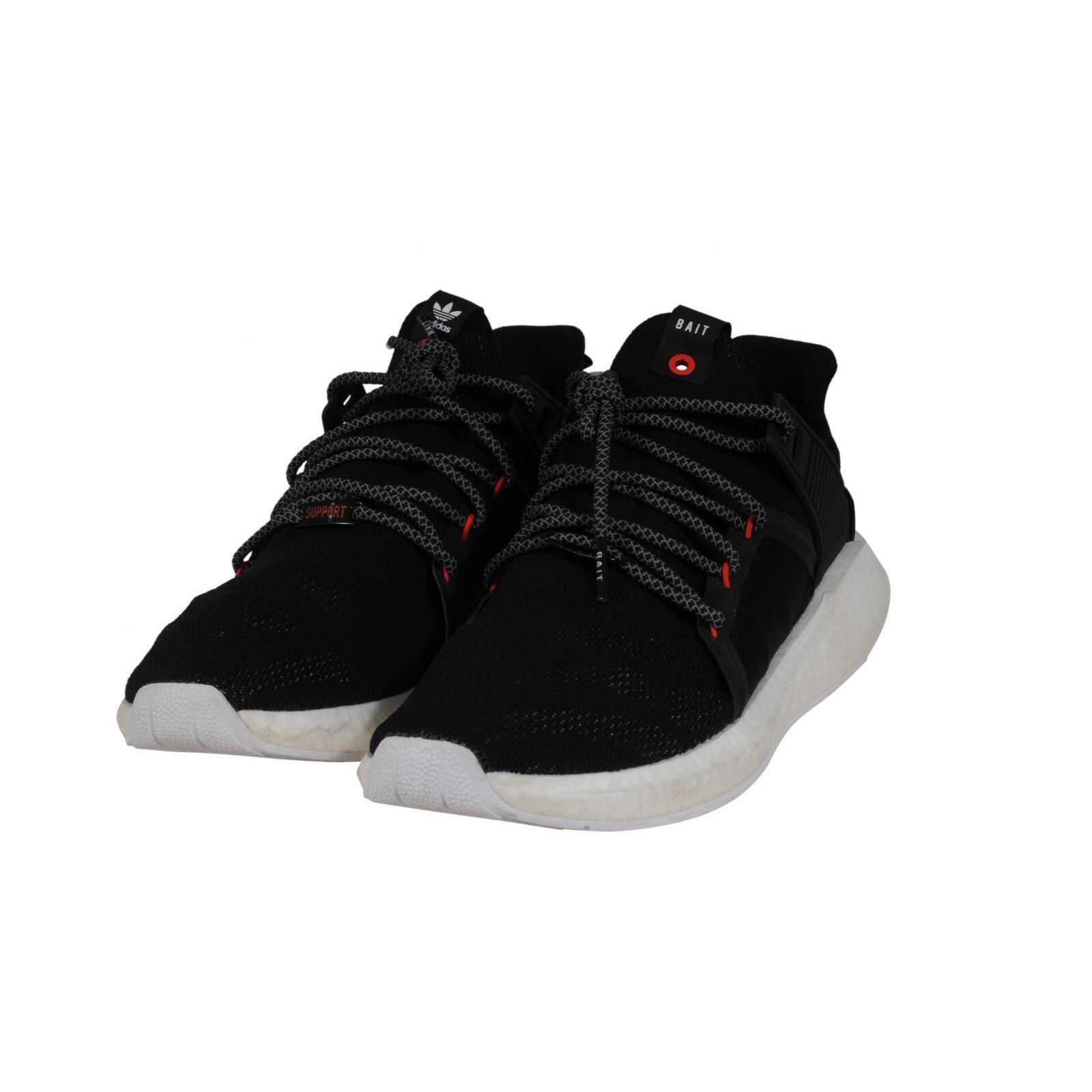 Adidas × Bait Bait EQT Support Future Sneakers Black White Low Top Size US 12 / EU 45 - 1 Thumbnail