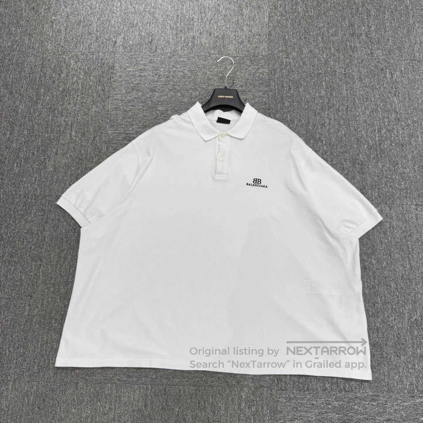 Balenciaga Balenciaga Embroidered Letter Polo Shirt. Size US XXL / EU 58 / 5 - 1 Thumbnail
