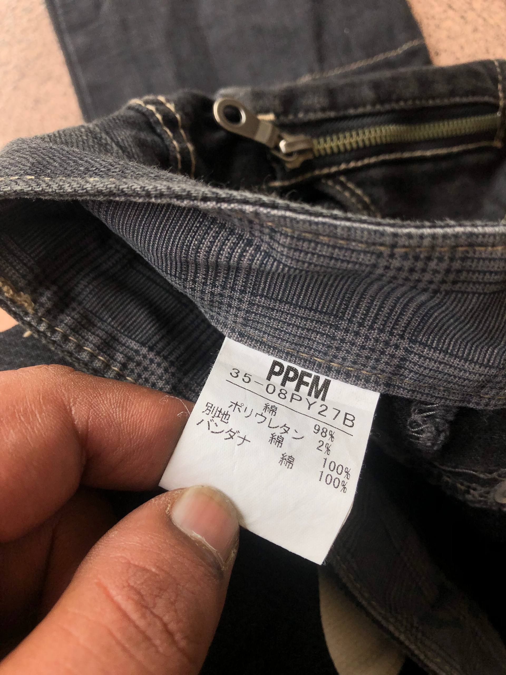 If Six Was Nine PPFM Zipper Riders Jeans Size US 32 / EU 48 - 9 Thumbnail