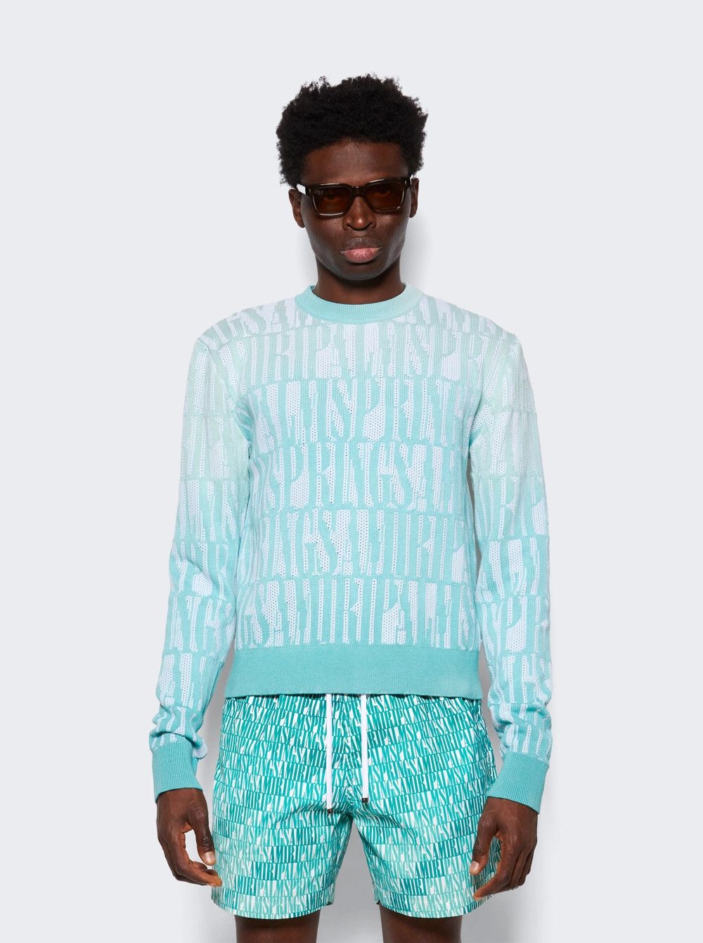 Amiri o1mle0326 Springs Knit Sweater in Green Size US XXL / EU 58 / 5 - 3 Thumbnail