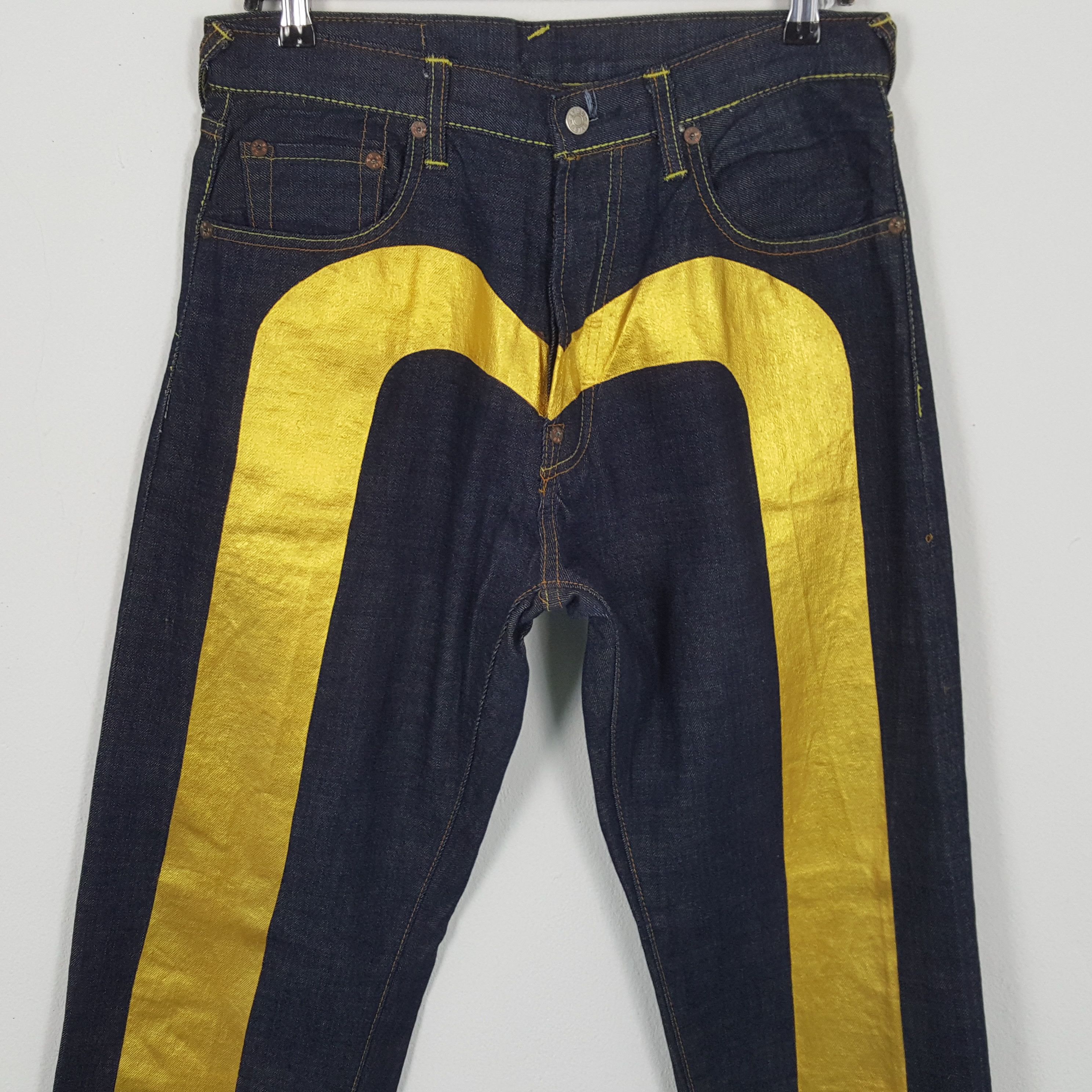 Japanese Brand × Vintage EVISU Jeans Japanese Brand Streetwear Custom Daicock Style Size US 31 - 2 Thumbnail