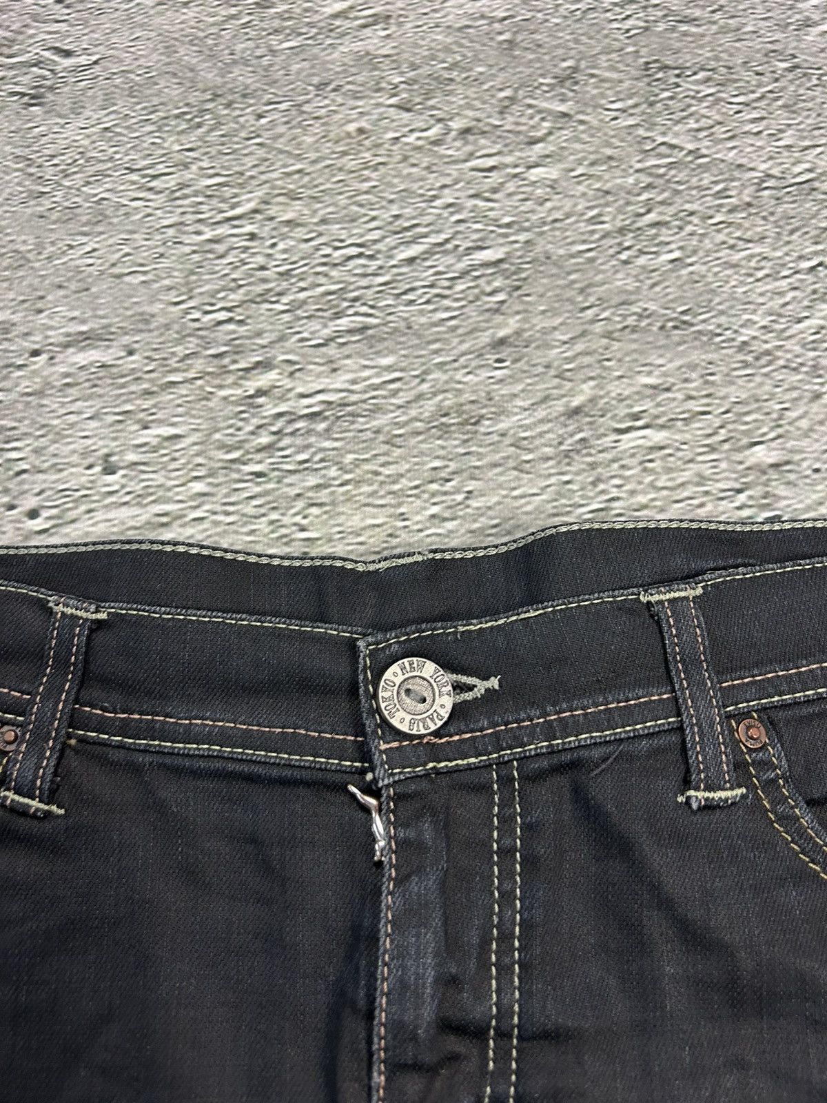 Evisu × Japanese Brand × Puma Evisu x Puma vintage black skirt seagulls Y2K Size 31" - 6 Thumbnail