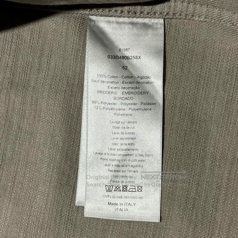 Dior Dior Gray pin logo embroidered long-sleeved denim jacket Size US L / EU 52-54 / 3 - 6 Thumbnail