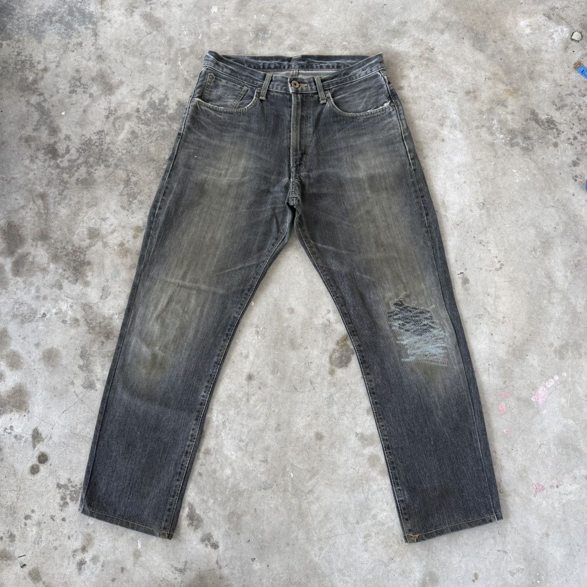Edwin W32 Vintage Edwin Orange Tag Faded Black Denim jean Size US 32 / EU 48 - 1 Thumbnail