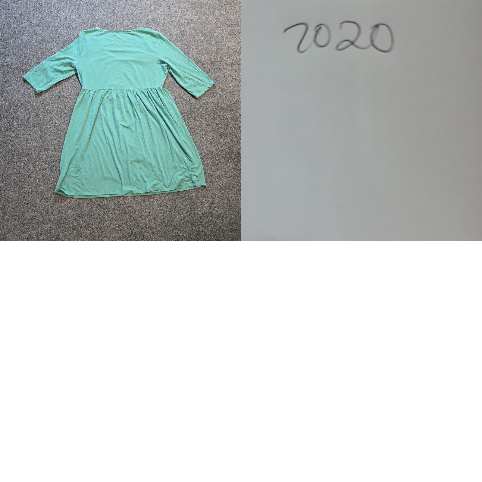 Vintage Garnet Hill Dress Womens Size Medium Green A-Line 3/4 Sleeve Stretch Knit Casual/Business/Party Womens Size L / US 10 / IT 46 - 8 Thumbnail