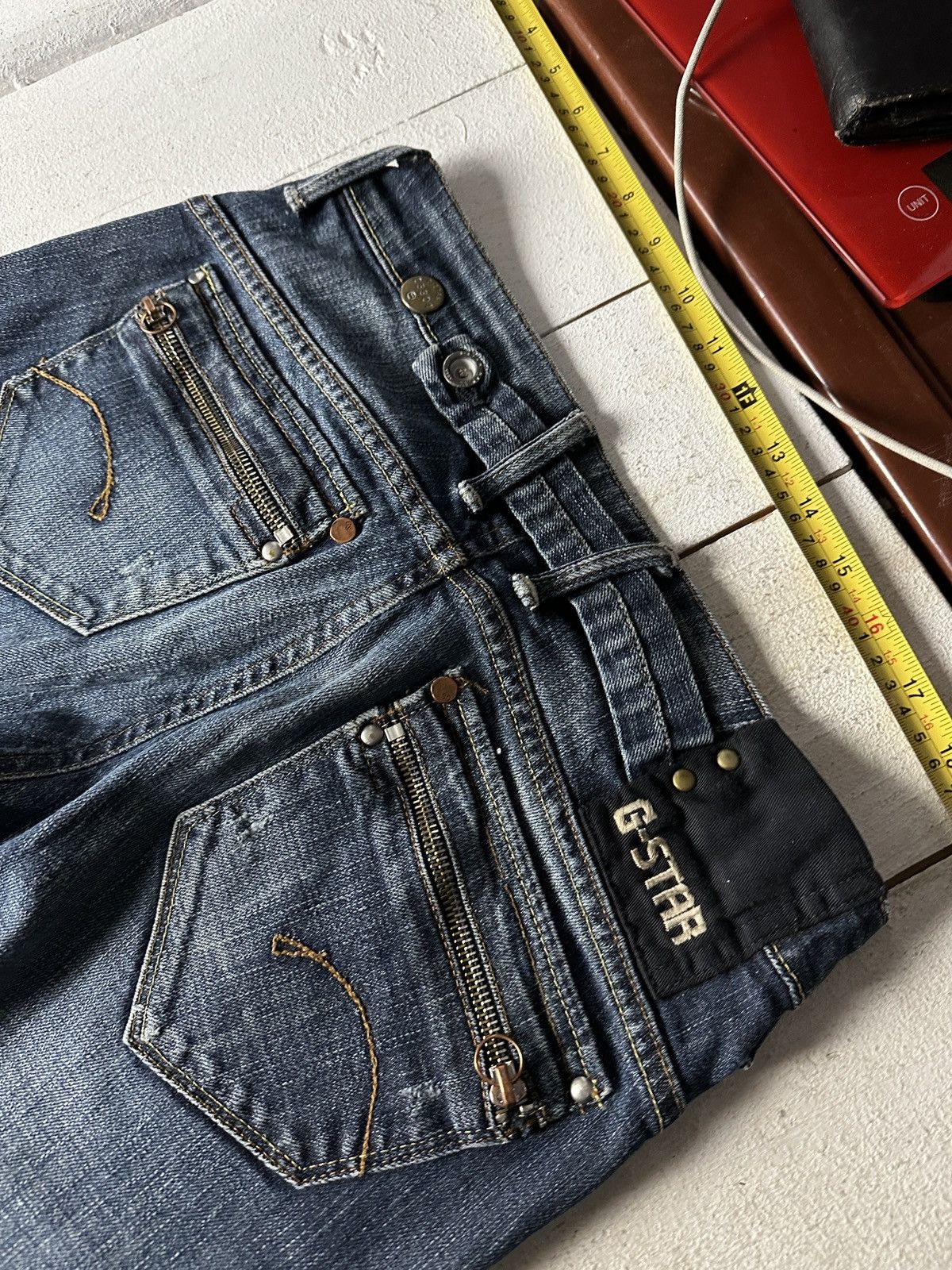 G-Star VNTG🚨G STAR RAW Jeans Washed Distressed Denim y2k Size 30" / US 8 / IT 44 - 10 Thumbnail