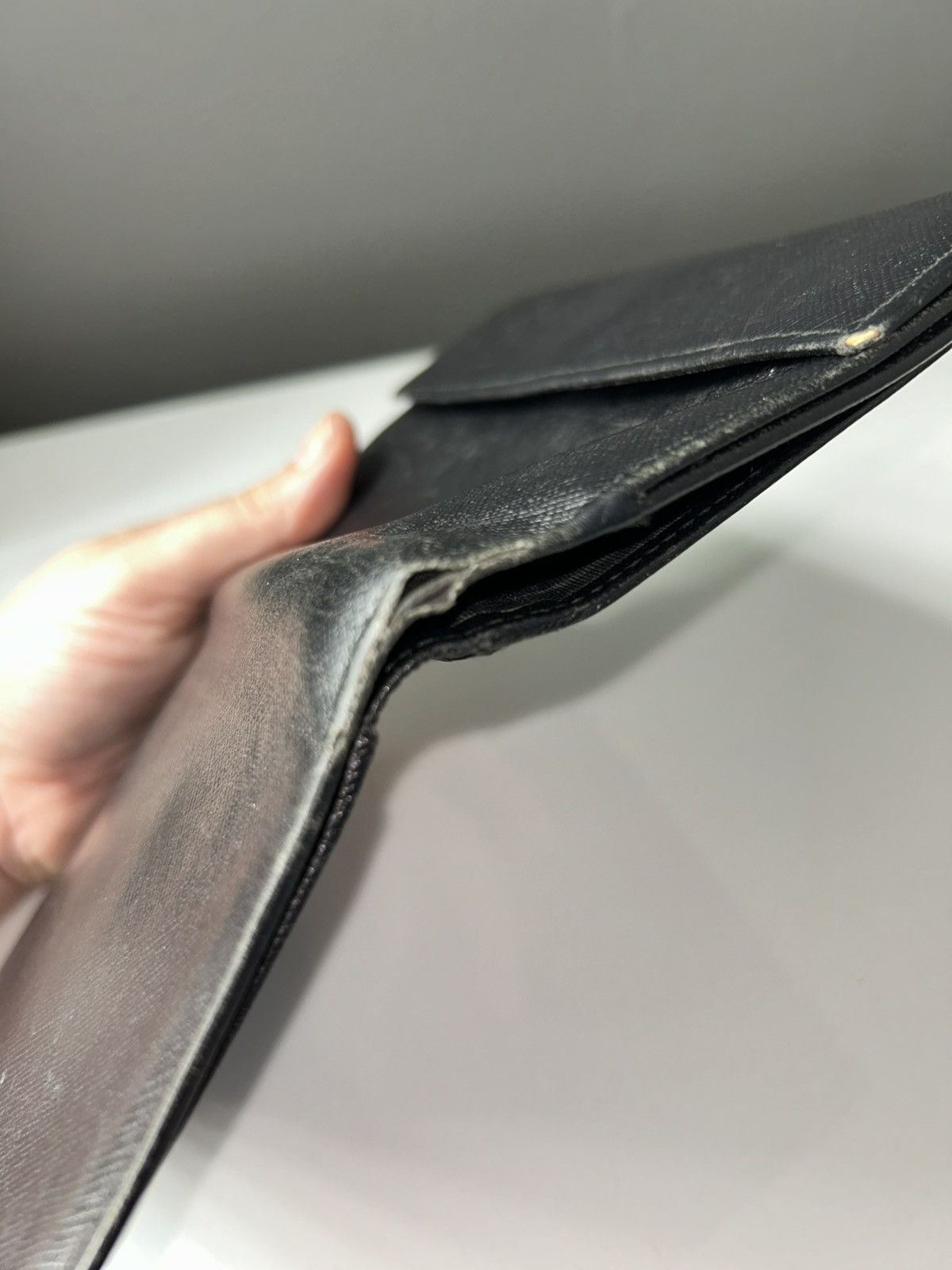 Prada Prada Black Saffiano Leather Wallet (missing clamp) Size ONE SIZE - 15 Thumbnail