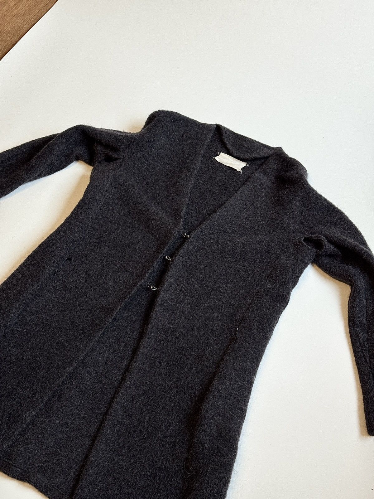 Maison Margiela FW1991 Metal Hook Mohair Coat Open Armpits and Zipped Vents Size L / US 10 / IT 46 - 3 Thumbnail