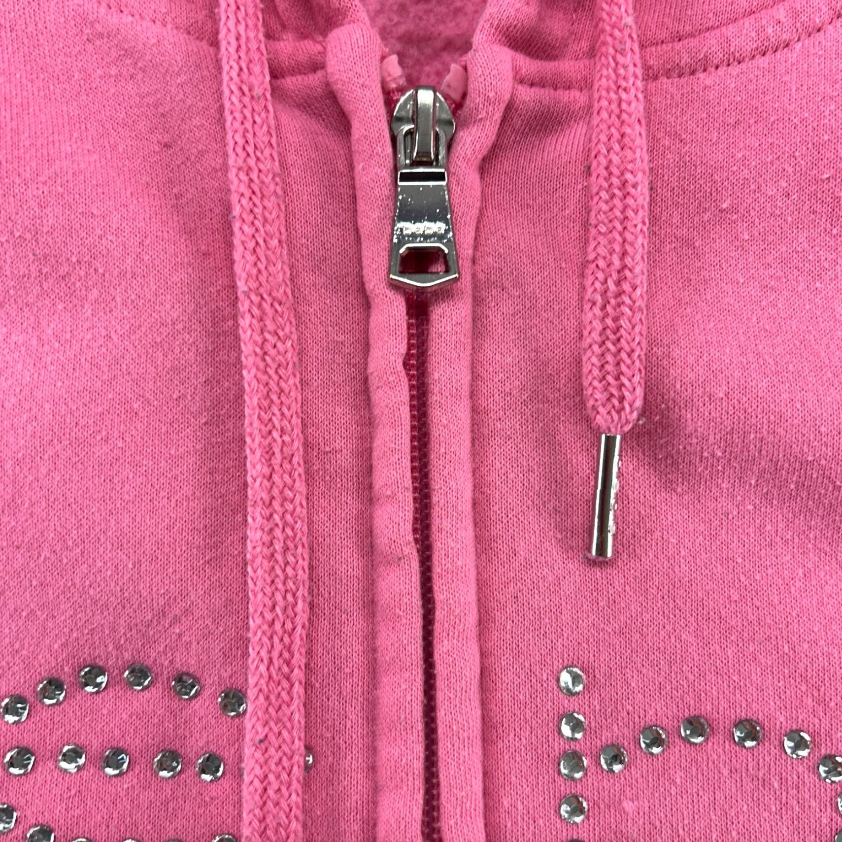 Bebe Bebe Sport Hoodie Womens L Pink Full Zip Sweatshirt Fleece Spellout Logo Bling Hoodie Sweatshirt Logo Bling Pink L Womens Mens Size L / US 10 / IT 46 - 5 Thumbnail