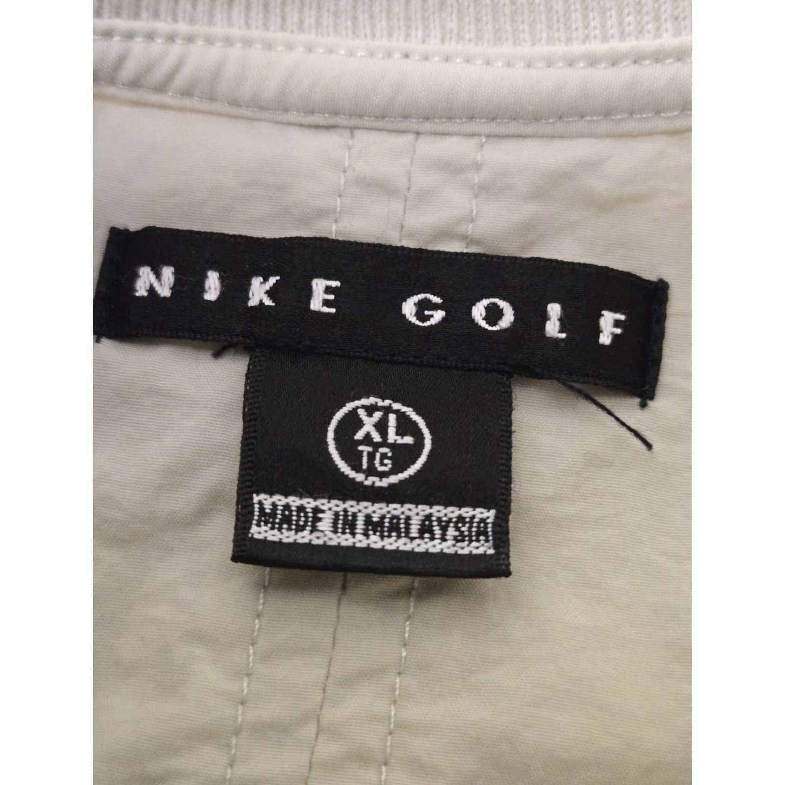 Nike Nike Golf Pullover Mens XL Light Gray Windshirt Henley Swoosh Tour Embroidered Short Sleeve Windbreaker Jacket Logo Size US XL / EU 56 / 4 - 5 Thumbnail