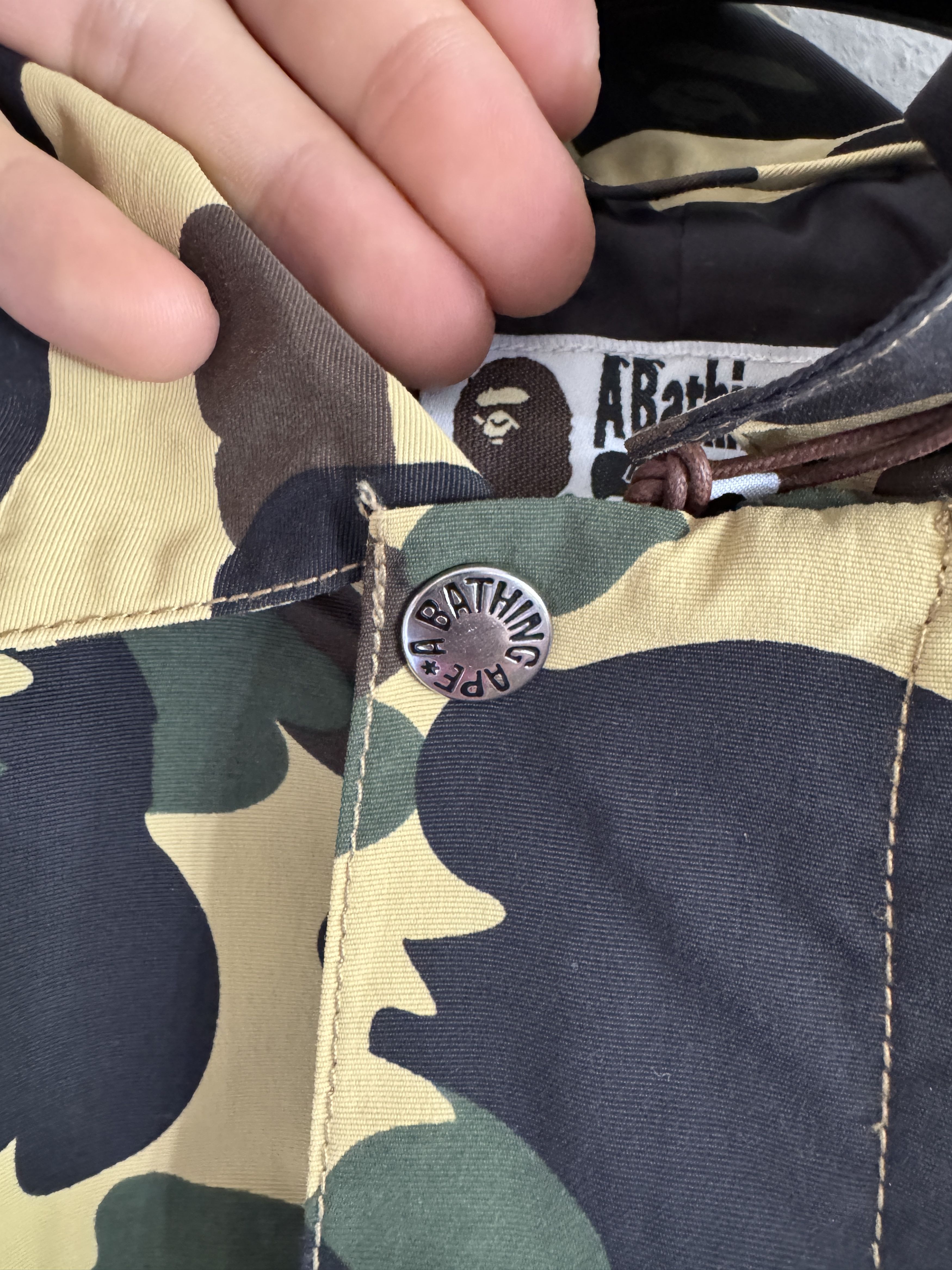 Bape 1st Camo Hooded Coat – Yellow Camo Size US M / EU 48-50 / 2 - 10 Thumbnail