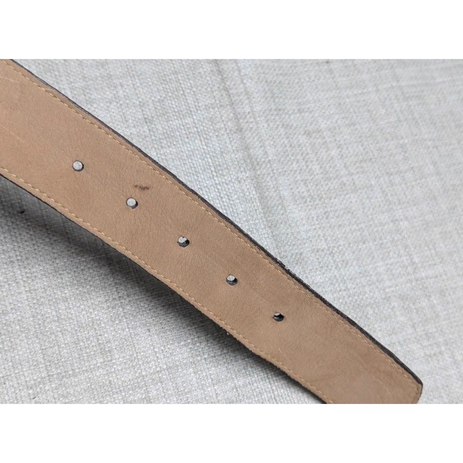 Brighton VINTAGE Brighton Belt 30 Alligator Embossed Leather USA Made Brown Leather Belt Women M Size ONE SIZE - 6 Thumbnail
