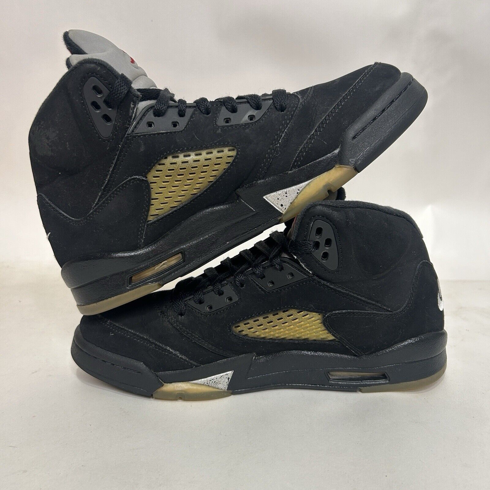 Jordan Brand Nike Shoes Air Jordan 5 Retro BG “Black Metallic” 2024 Size US 8.5 / IT 38.5 - 3 Thumbnail