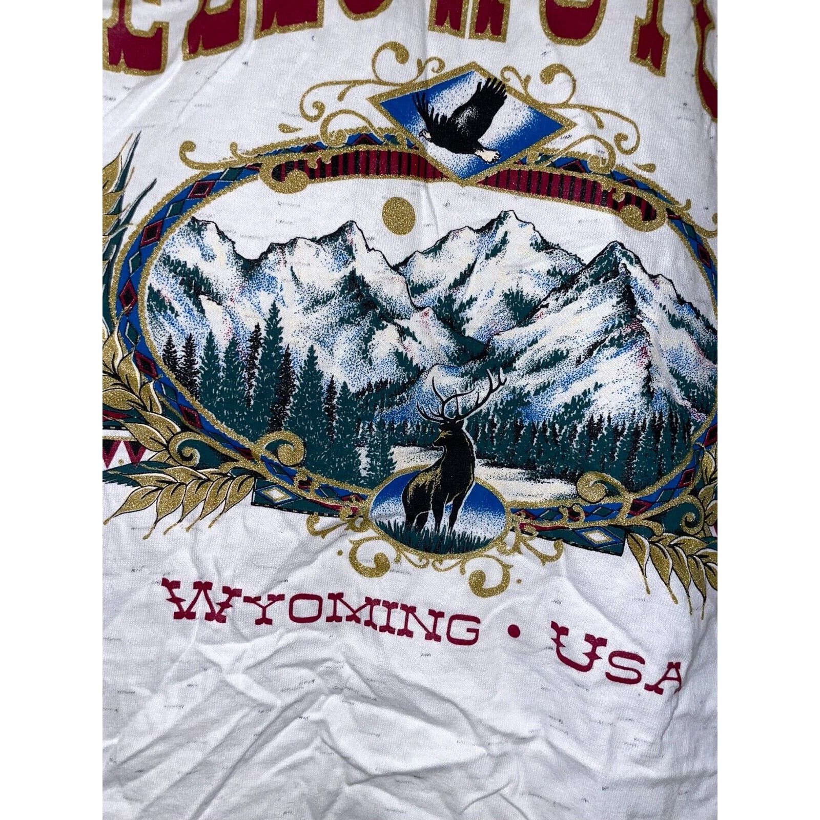 Vintage VTG Test Print Shirt Grand Canyon Yellowstone White OOAK Tee Size US L / EU 52-54 / 3 - 9 Thumbnail