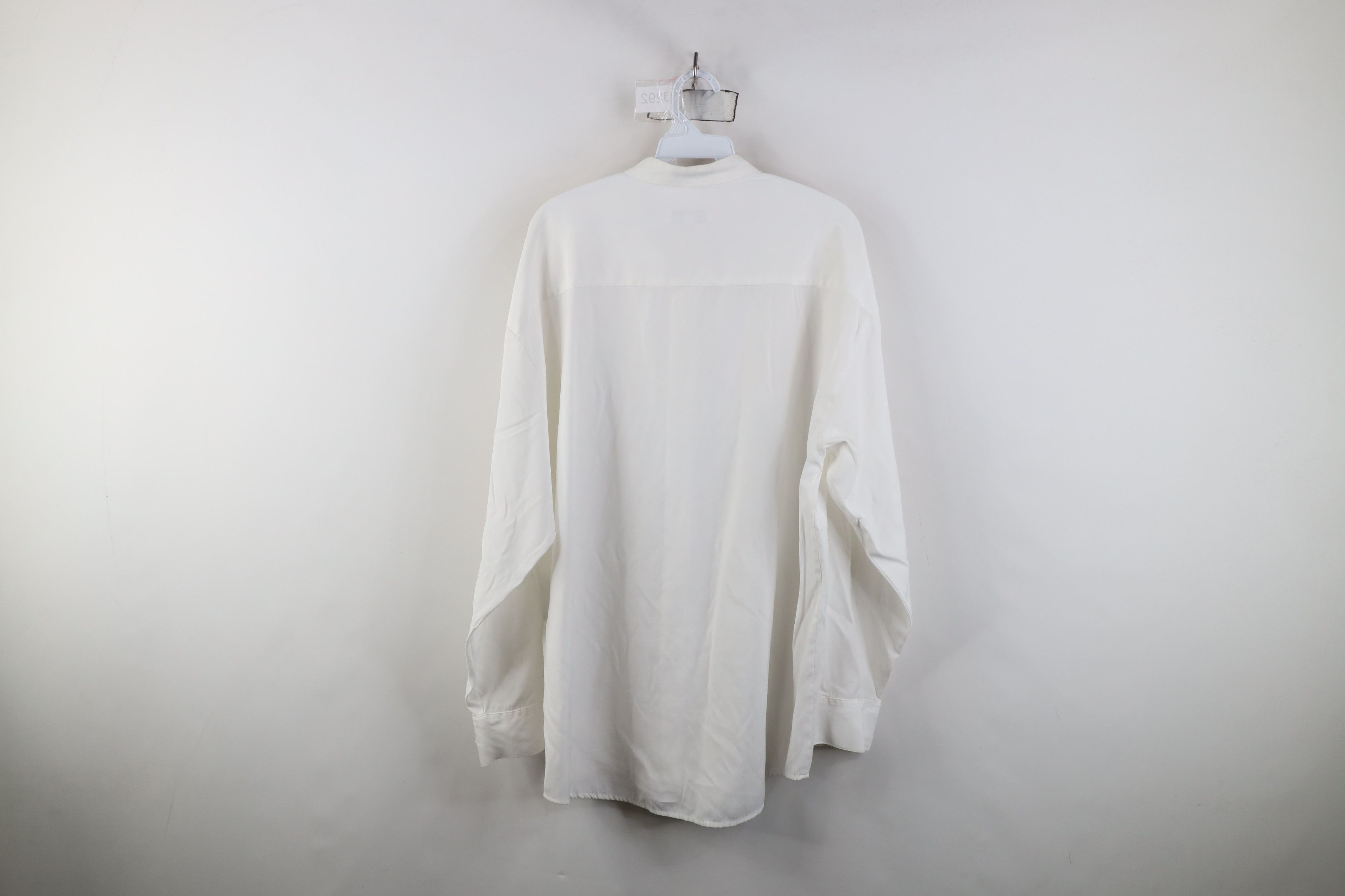 Vintage Vintage 90s Streetwear Geometric Band Collar Button Shirt Size US L / EU 52-54 / 3 - 10 Thumbnail