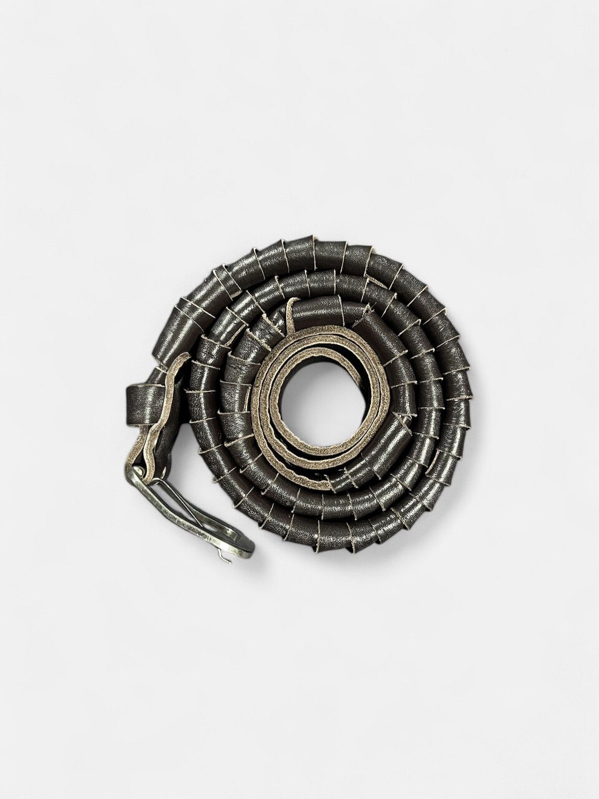 Ann Demeulemeester Ann Demeulemeester - Armadillo Style Leather Belt Size ONE SIZE - 4 Thumbnail