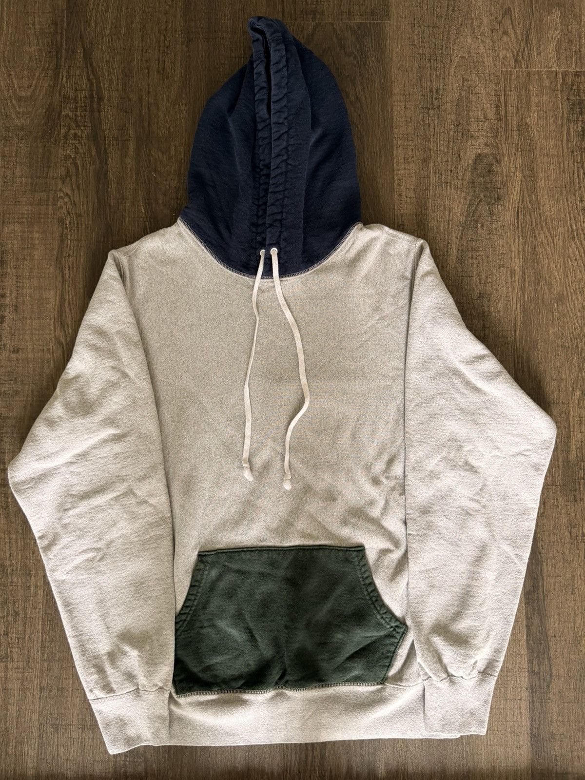 Noah Noah Logo Reverse Weave 3-Tone Hoodie Size US L / EU 52-54 / 3 - 2 Thumbnail