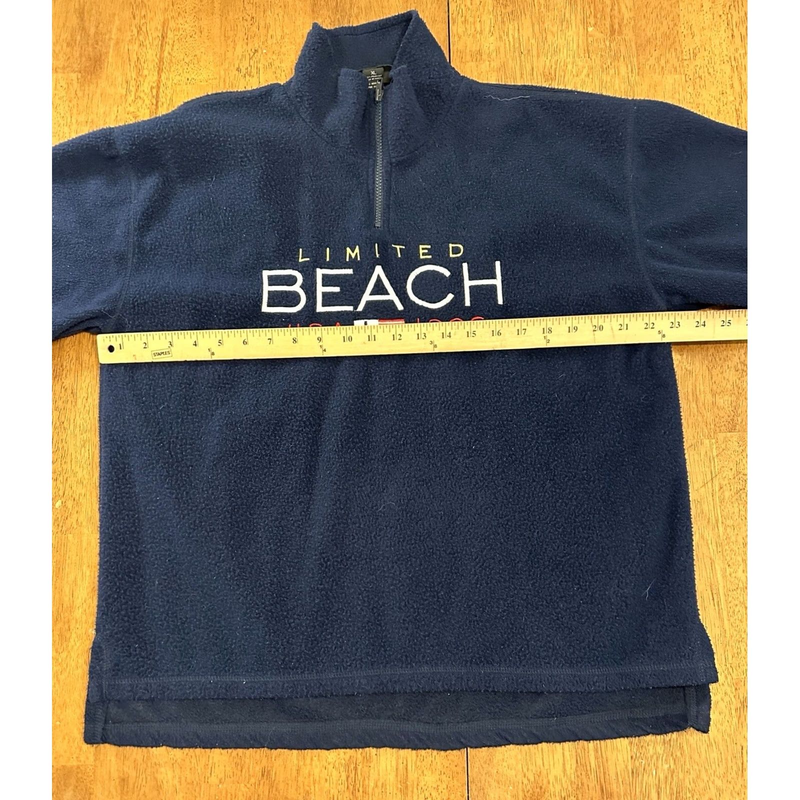 Vintage VINTAGE Limited Sport USA 1/4 Zip Fleece Sweatshirt XL 1996 Navy Blue Mens Size US XL / EU 56 / 4 - 4 Thumbnail