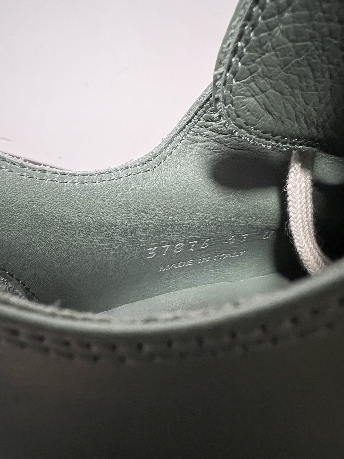 Rick Owens Rick Owens Teal Mainline Leather Low Ramones - Size 41 Size US 8 / EU 41 - 9 Thumbnail
