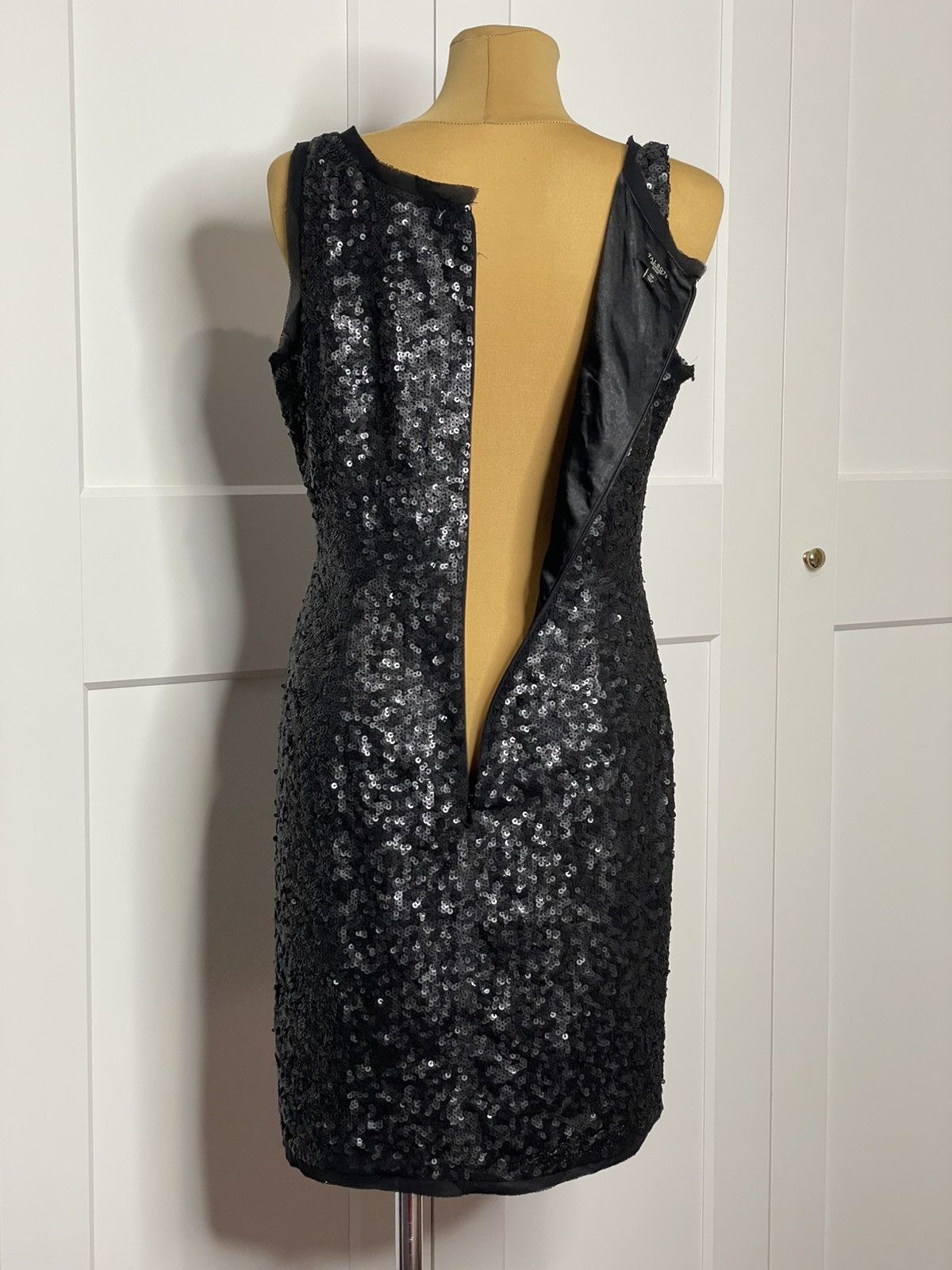 Talbots Black silk dress with sequins Size L / US 10 / IT 46 - 10 Thumbnail