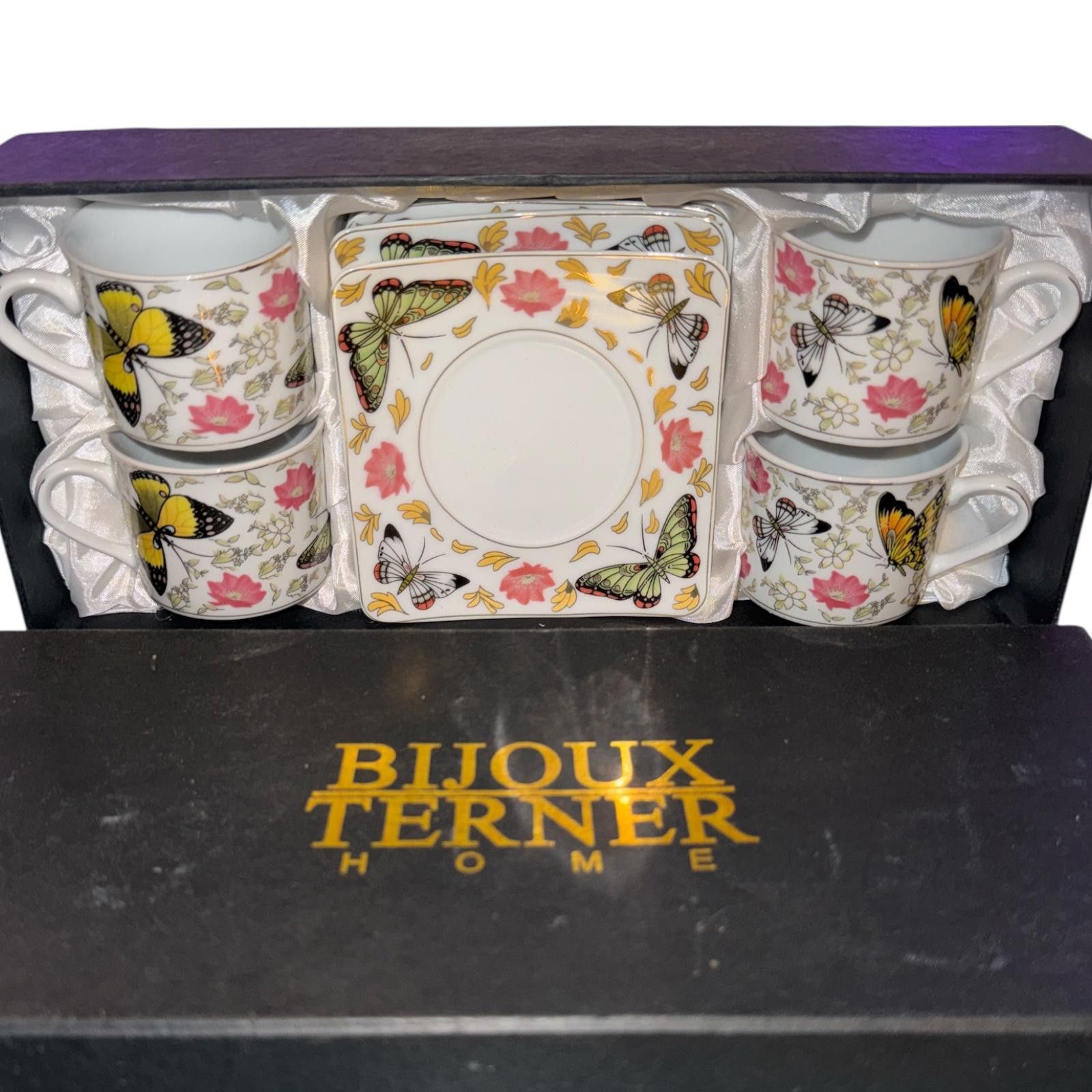 Other Bijoux Terner Home Butterfly Tea Set with Cups and Saucers Size ONE SIZE - 1 Thumbnail