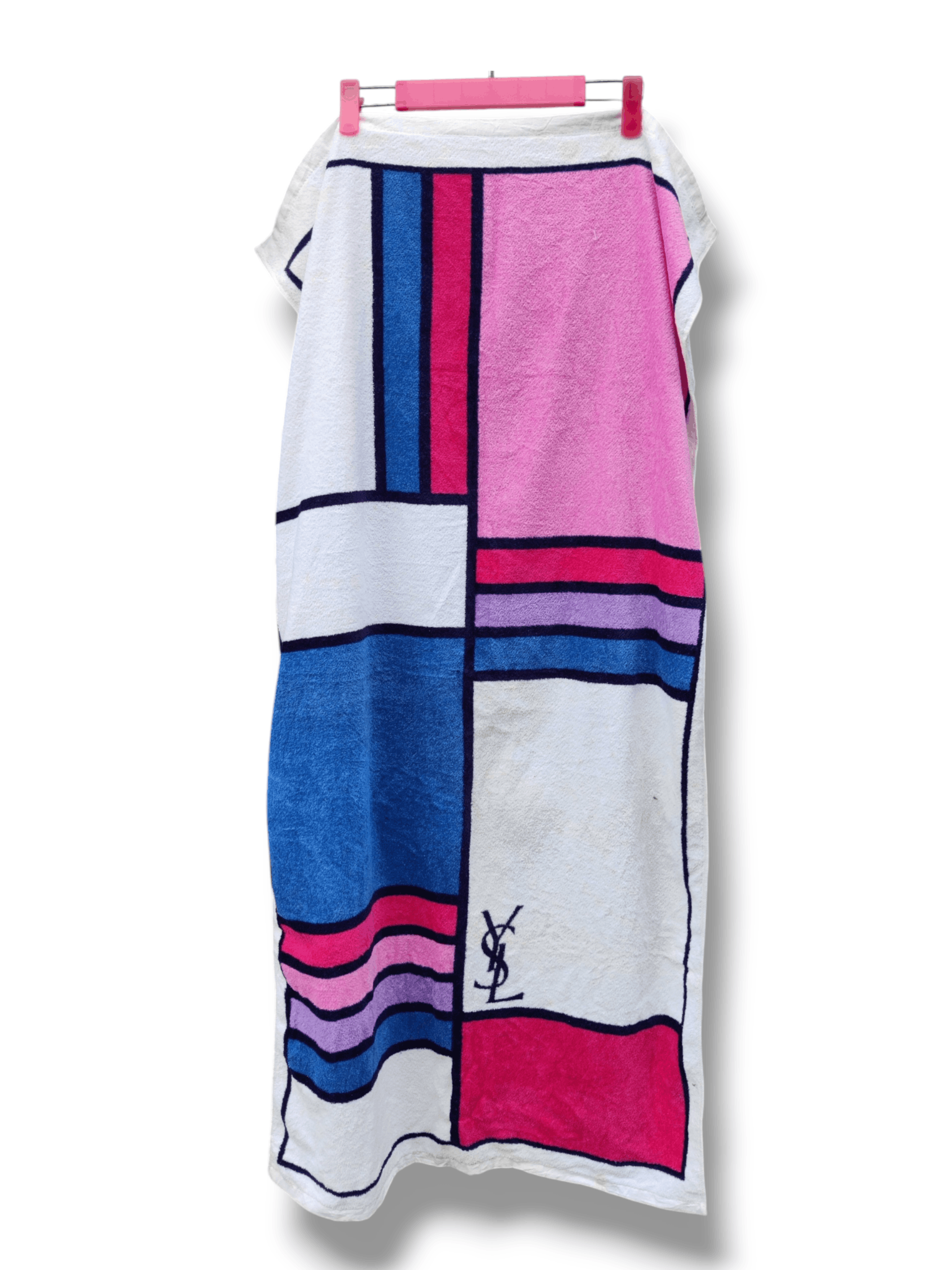 Vintage Vintage Yves Saint Lauren YSL Multicolour Towel Size ONE SIZE - 1 Thumbnail