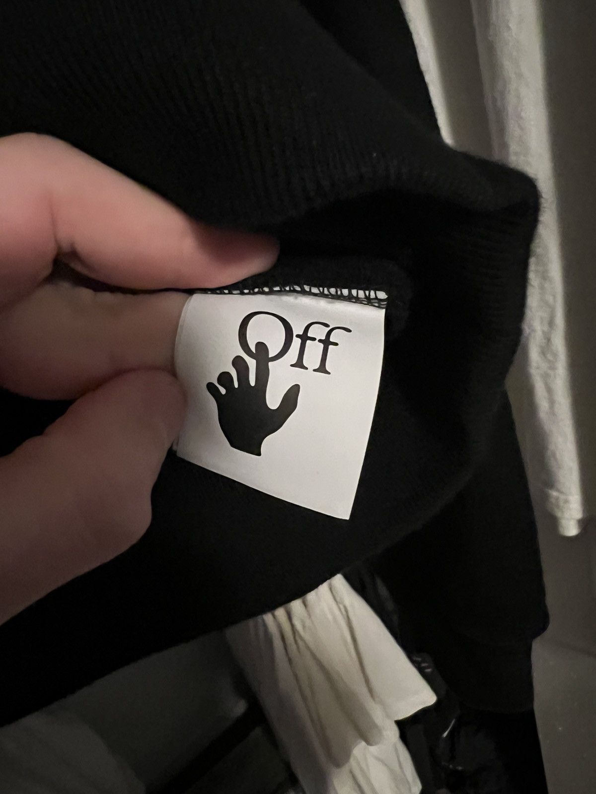 Off-White × Virgil Abloh OFF WHITE DISTORTED LOGO CREW NECK SWEATER Size US M / EU 48-50 / 2 - 2 Thumbnail
