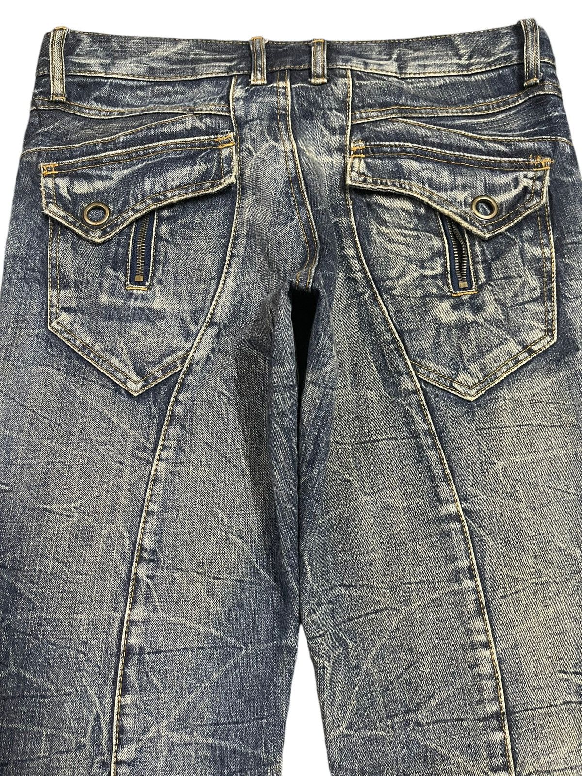 semanticdesign Vintage Japanese Semantic Design Distressed Wide Legs Jeans Size US 34 / EU 50 - 5 Thumbnail