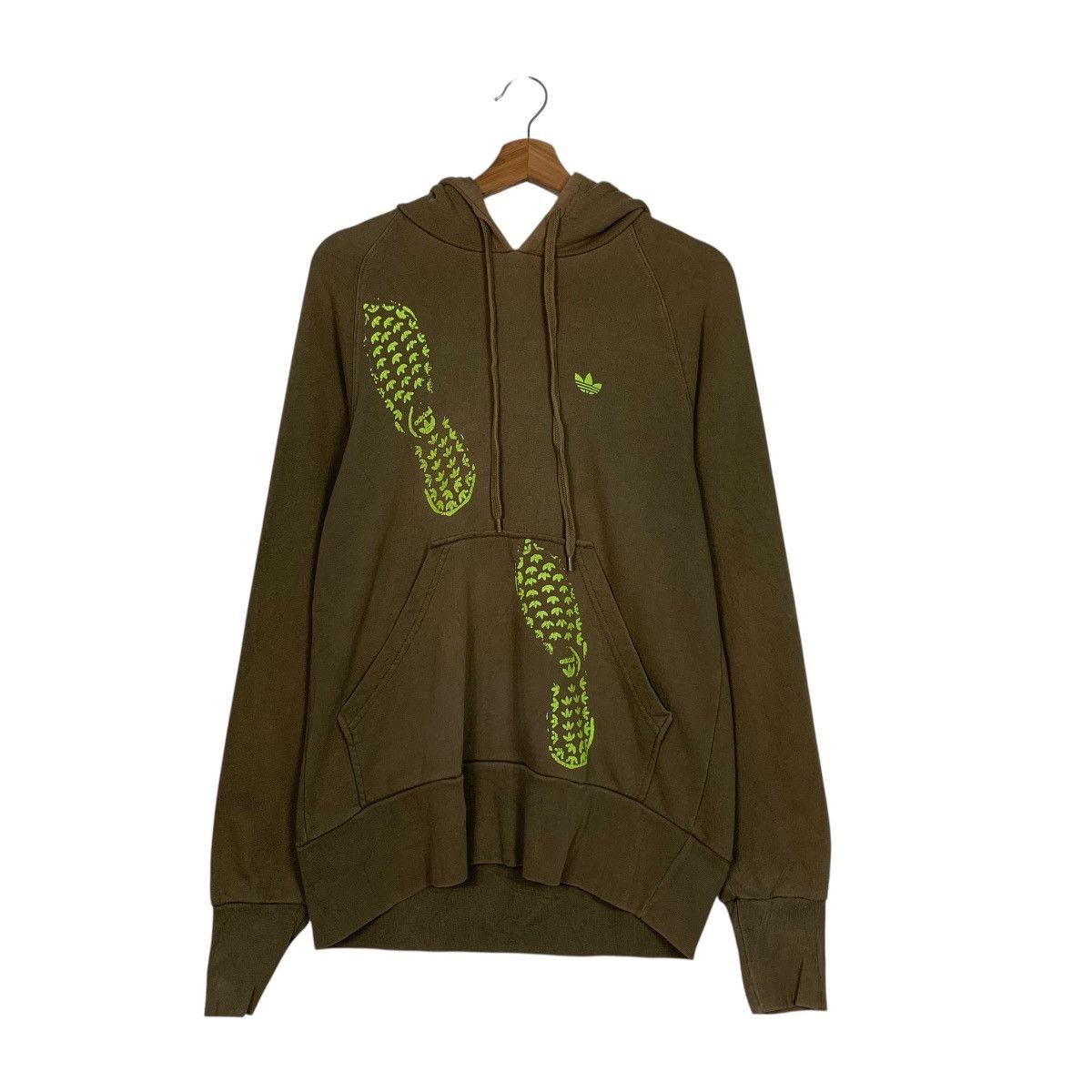 Adidas Y2K ADIDAS Shoe Sole Graphic Pullover Hoodies #3548-C162 Size US M / EU 48-50 / 2 - 9 Thumbnail