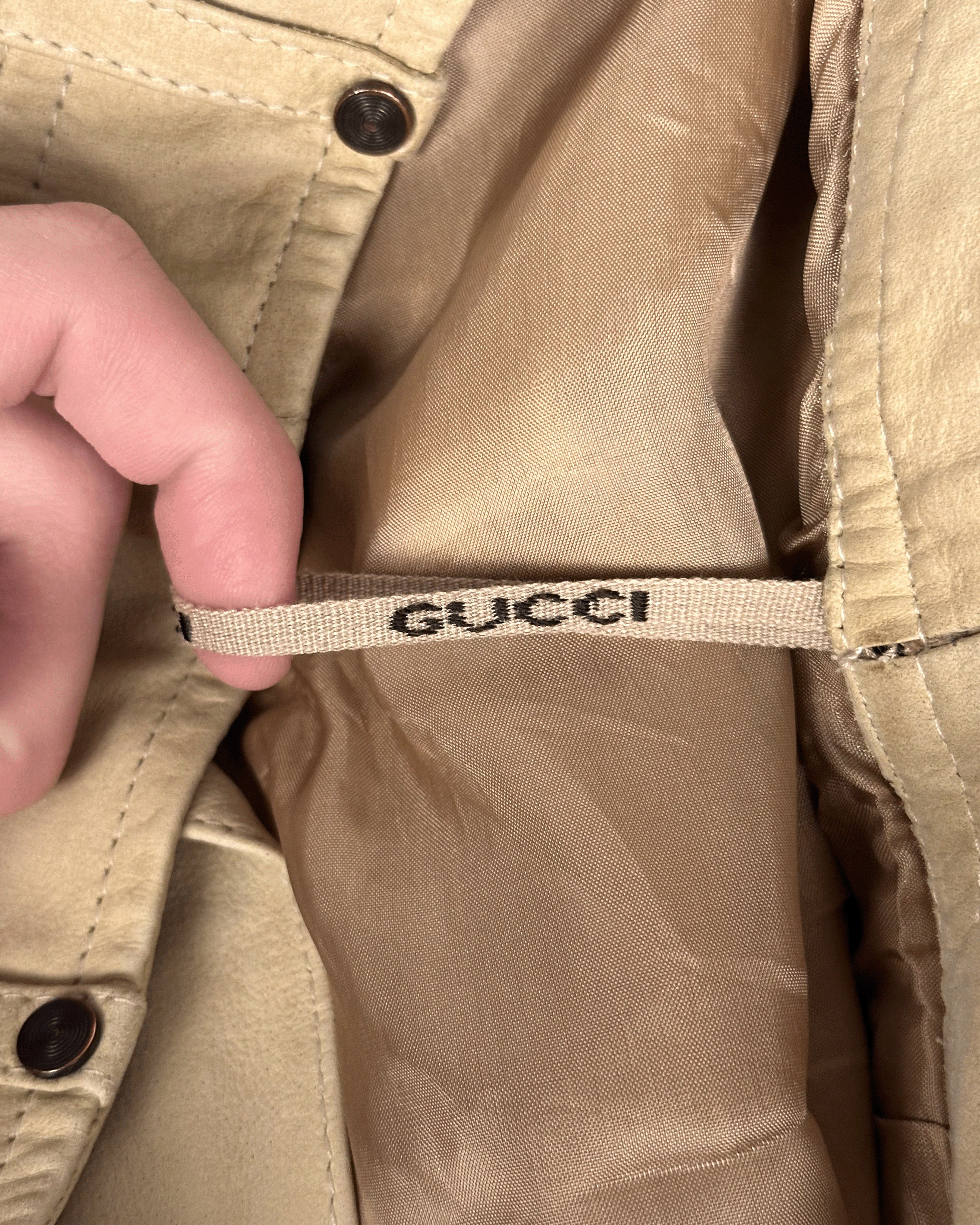 Gucci Gucci Tom Ford Cream Leather Flared Pants Size US 28 / EU 44 - 9 Thumbnail