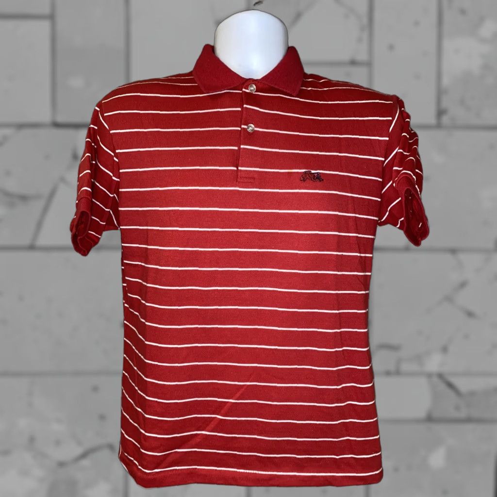 Vintage VINTAGE Garan Polo Shirt Golf Mens Short Sleeve Striped Red Size L USA Made Size US L / EU 52-54 / 3 - 1 Thumbnail