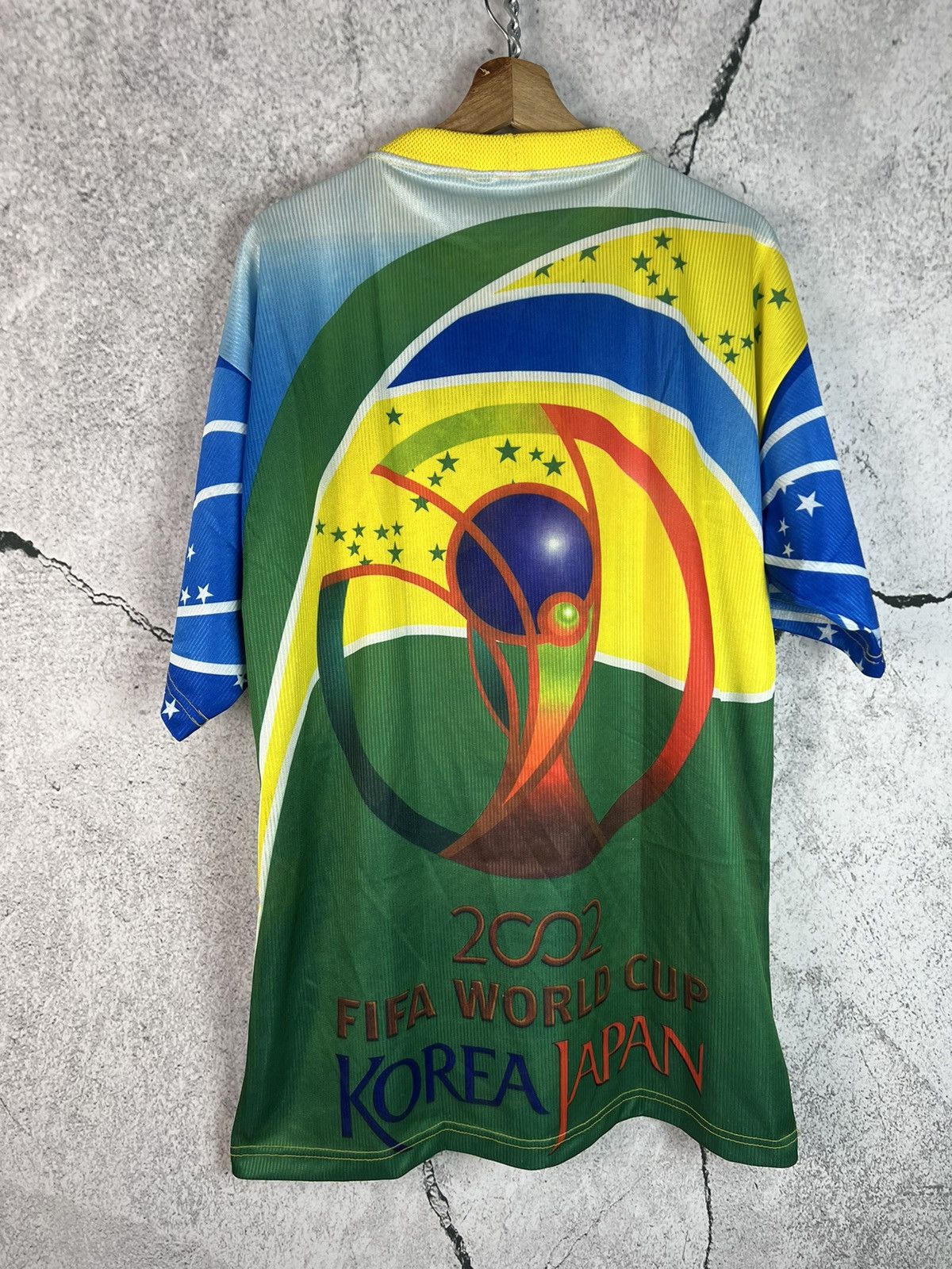 Vintage Vintage Brazil soccer football Brazil 2002 World Cup Jersey Size US L / EU 52-54 / 3 - 1 Thumbnail