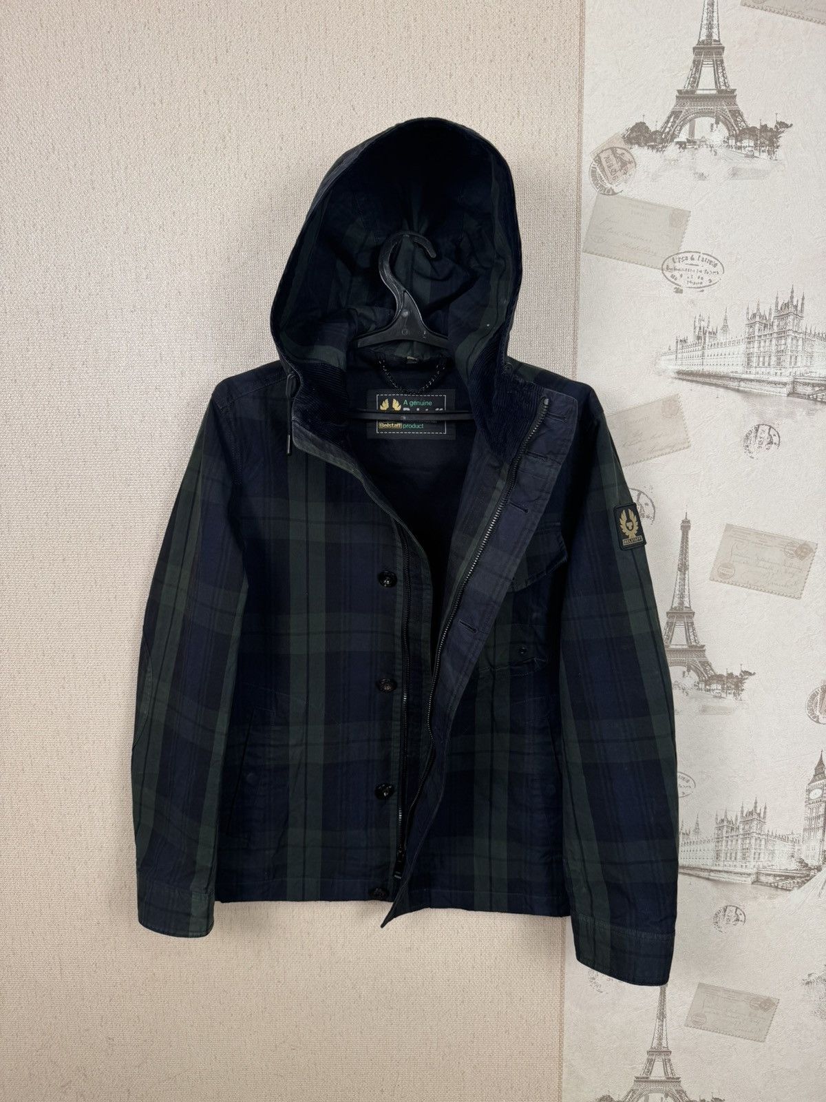 Belstaff Belstaff Watchman Wax Jacket Raincoat Checked Mens M Size US M / EU 48-50 / 2 - 7 Thumbnail