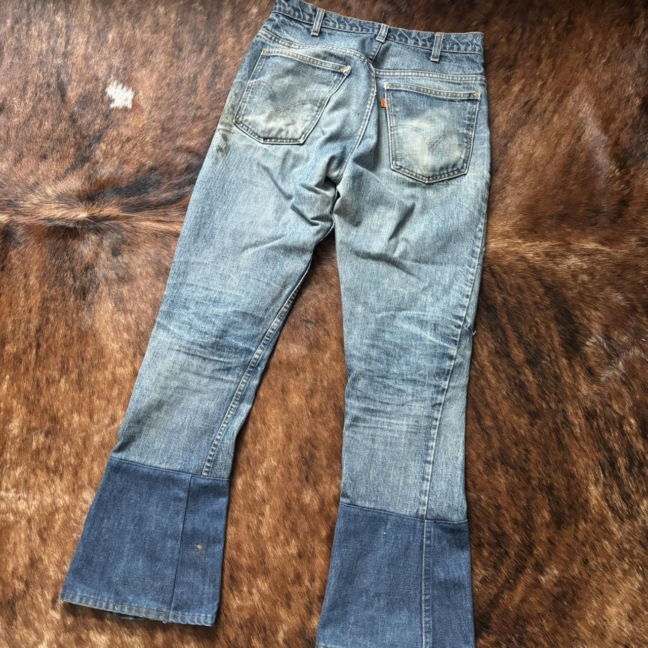 Levi's Vintage 1970s Repaired Bootcut Levis Size US 31 - 6 Thumbnail
