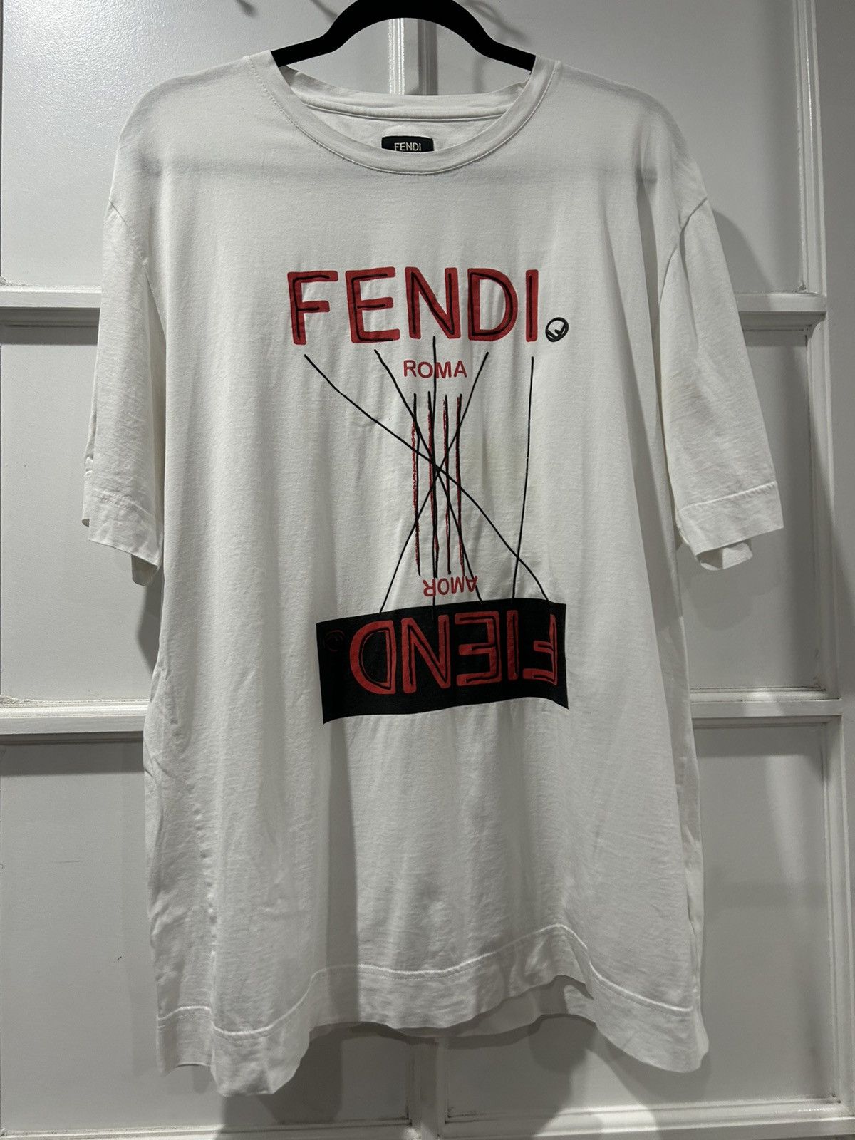 Fendi Fendi logo tshirt Size US XL / EU 56 / 4 - 1 Thumbnail