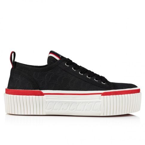 Christian Louboutin o1s1wg110924 Heeled Sneakers in Black Size US 7 / IT 37 - 1 Thumbnail