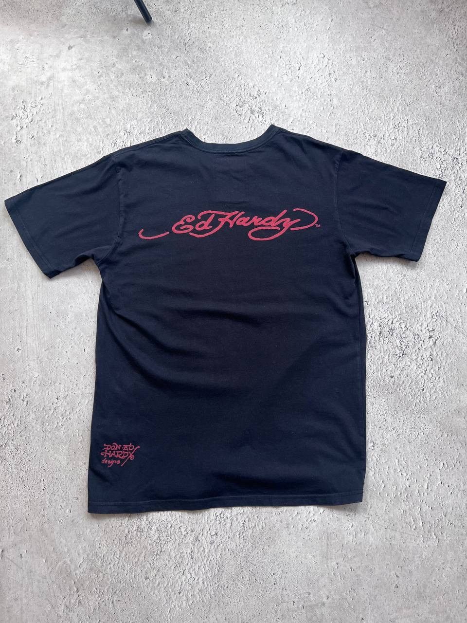 Ed Hardy × Vintage Mens Vintage Ed Hardy T Shirt by Christian Audigier y2k rare Size US L / EU 52-54 / 3 - 7 Thumbnail