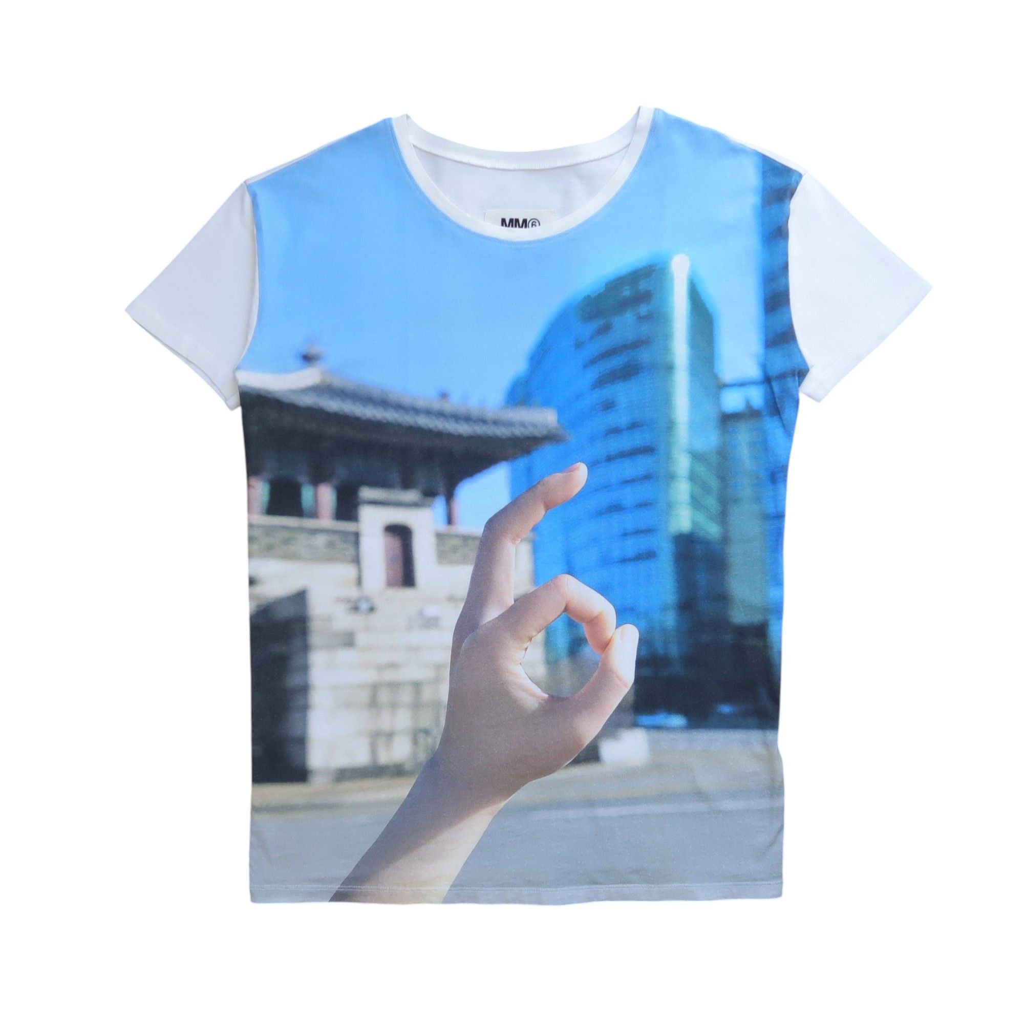 SS 2015 MM6 Seoul Graphic Hand Sign T-Shirt