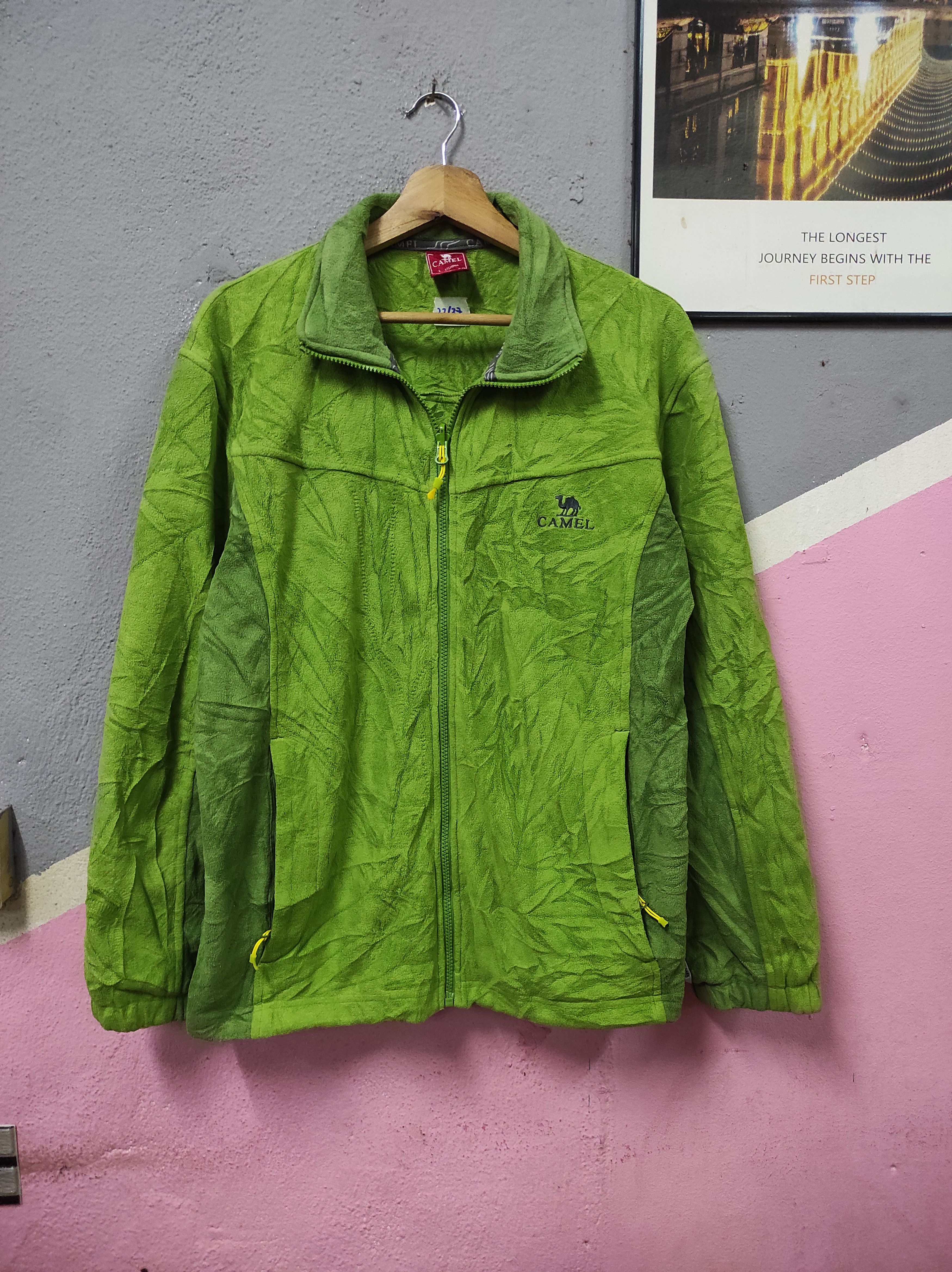 Camel CAMEL JACKET SWEATER FLEECE Size US L / EU 52-54 / 3 - 1 Thumbnail