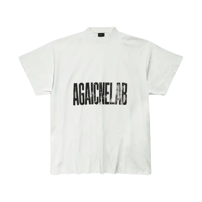 Balenciaga o1w1db11225 Agaicnelab T-Shirt Oversized Fit in White Size US XXL / EU 58 / 5 - 1 Thumbnail