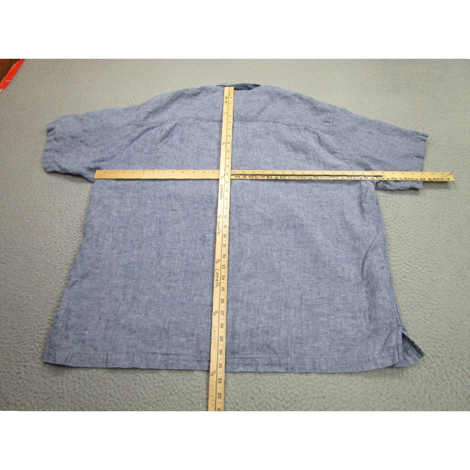Tommy Bahama Tommy Bahama Shirt Mens 2XL Blue Linen Short Sleeve Button Relax Fit Shirt Size US XXL / EU 58 / 5 - 7 Thumbnail
