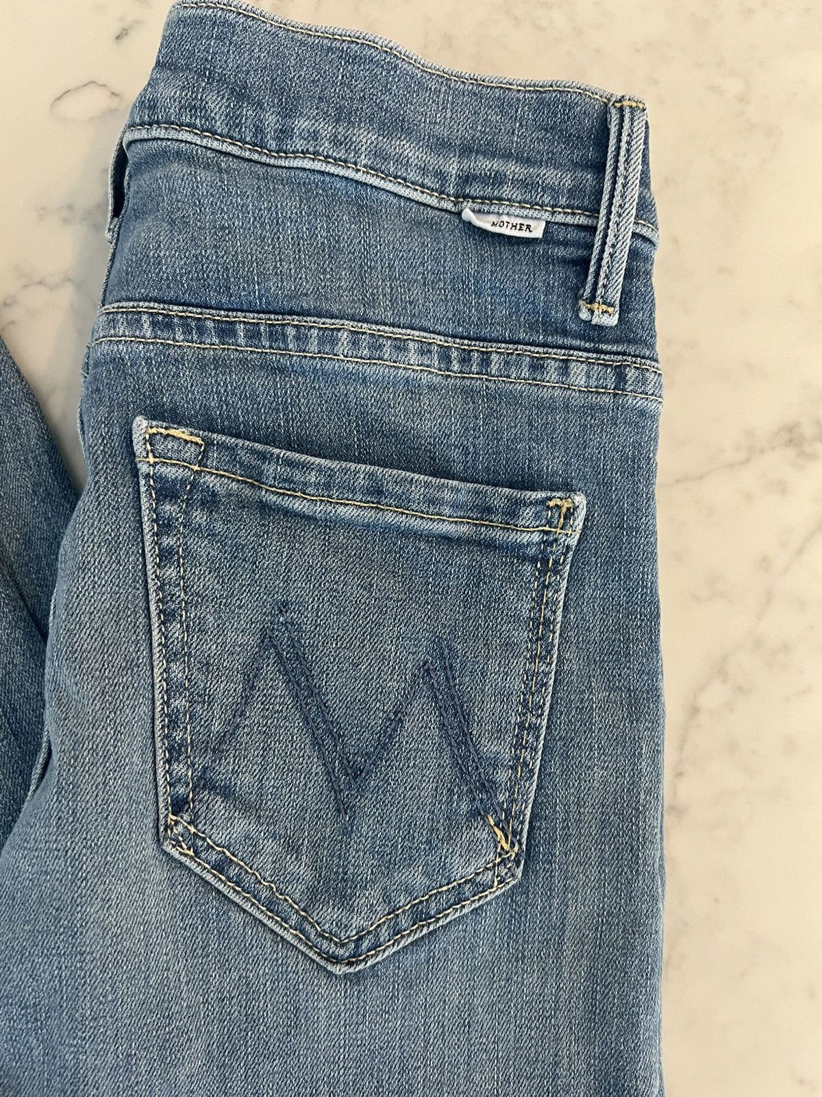 MOTHER Mother Jeans The Seamed Swooner Hover 25 Blowing Kisses Size 25" / US 0 / IT 36 - 3 Thumbnail