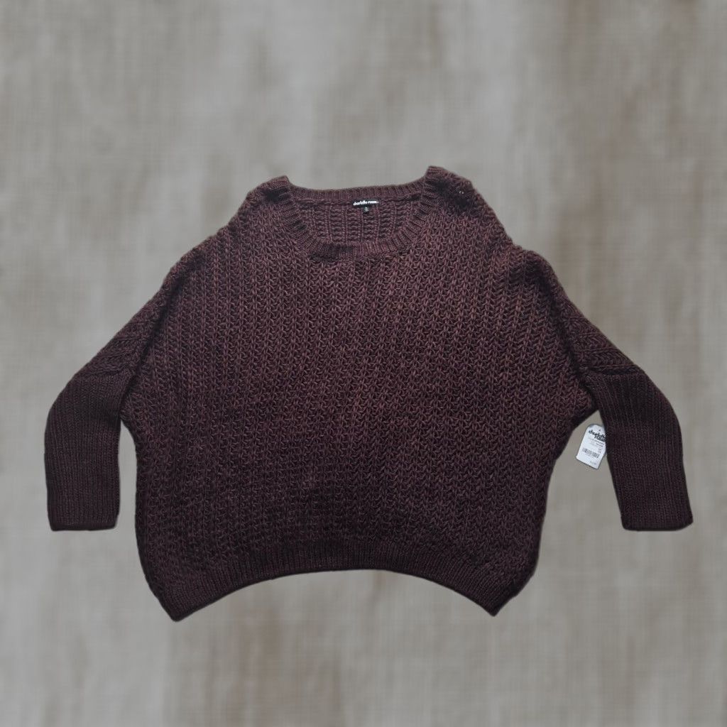 Vintage VINTAGE Charlotte Russe Sweater Pullover Top Crewneck Knit Knitwear 1X Purple Bohemian Women Size XL / US 12-14 / IT 48-50 - 1 Thumbnail