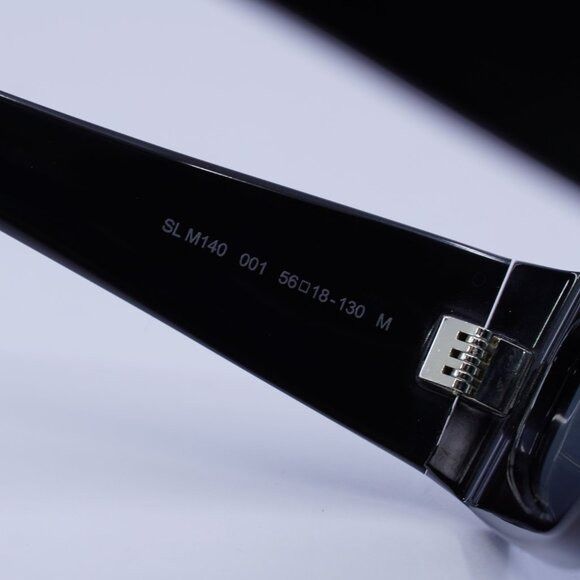 Saint Laurent Paris Saint Laurent SLM140 001 Sunglasses Black Rectangle Frame Size ONE SIZE - 7 Thumbnail