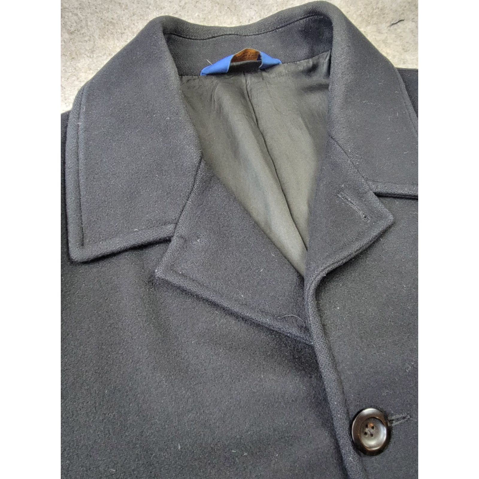 Pendleton Pendleton Overcoat Mens XL Black Wool Nylon Cashmere Winter Classic Long Coat Button Lined Pockets Fall Winter Size US XL / EU 56 / 4 - 6 Thumbnail